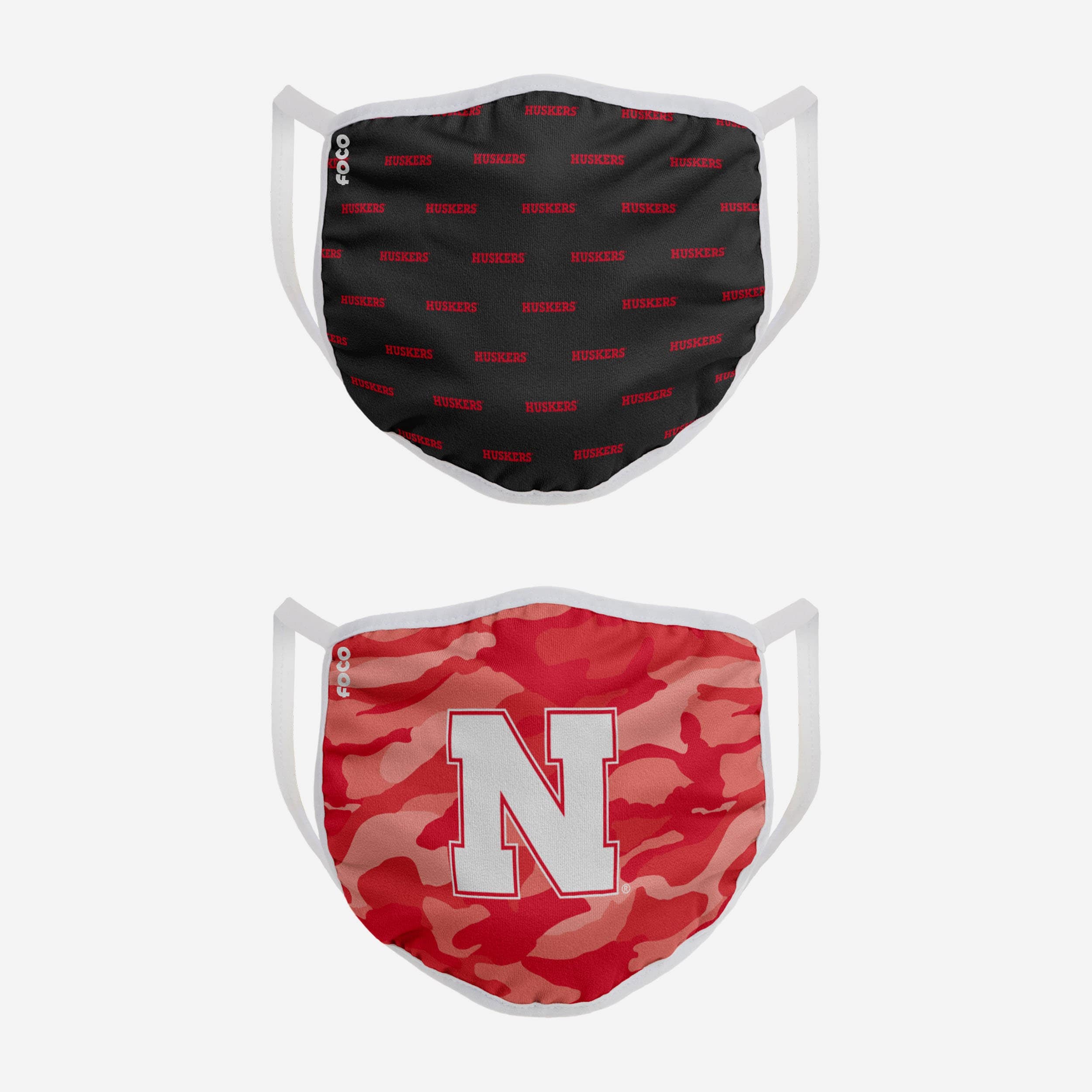 Get Your Hands on This Nebraska Cornhuskers 2-Pack Face Cover Set!