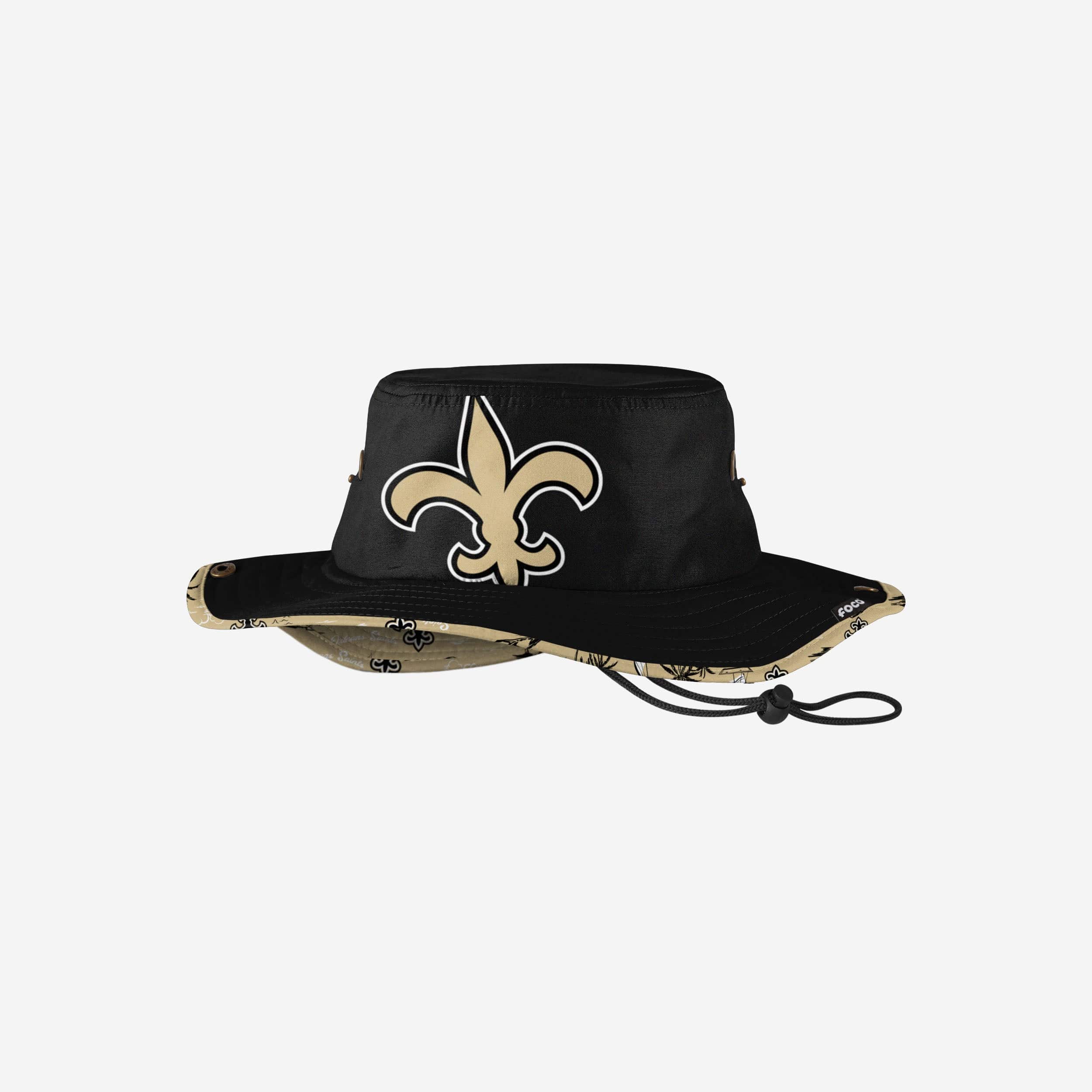 New Orleans Saints Stylish Cropped Big Logo Hybrid Boonie Hat