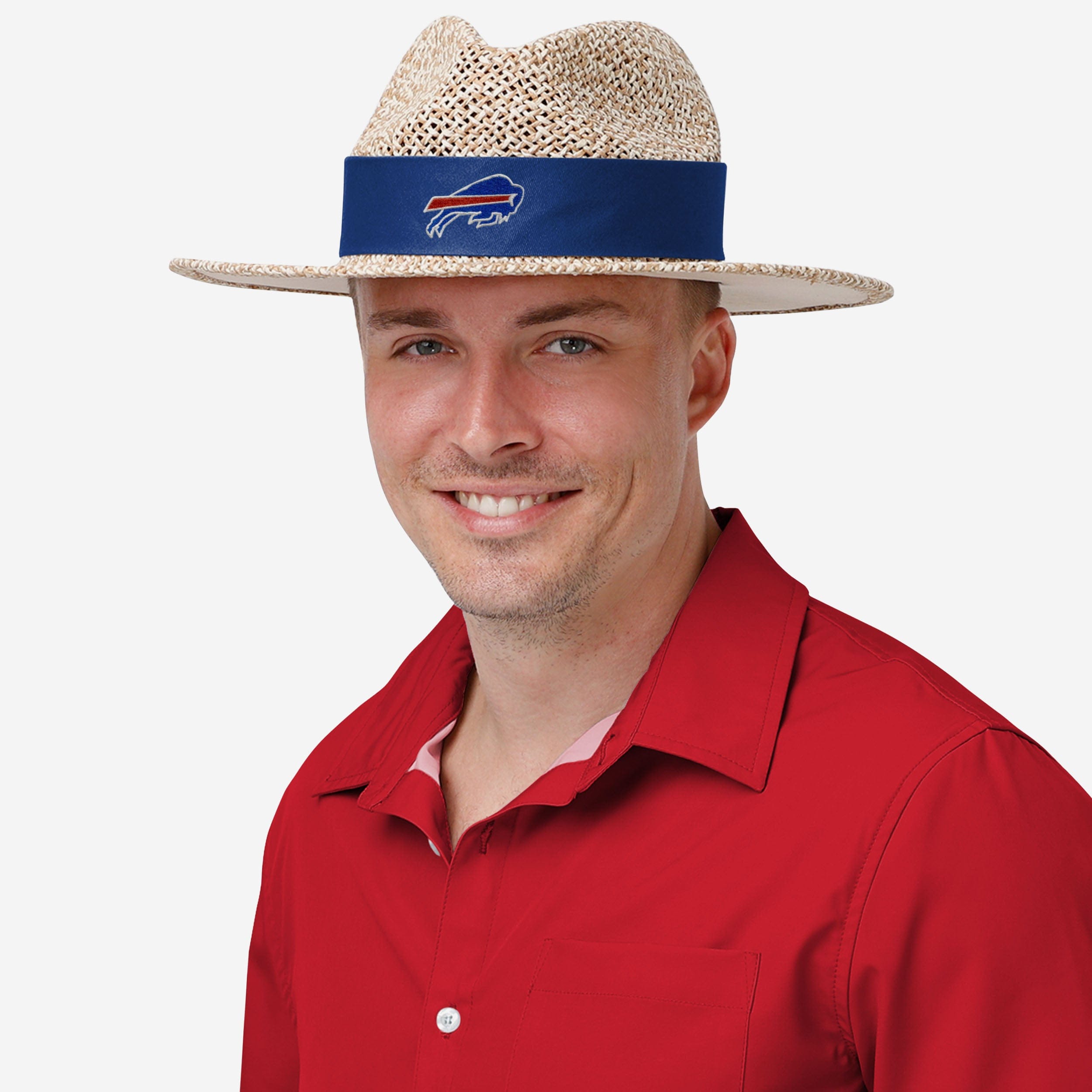 Exciting Buffalo Bills Band Straw Hat
