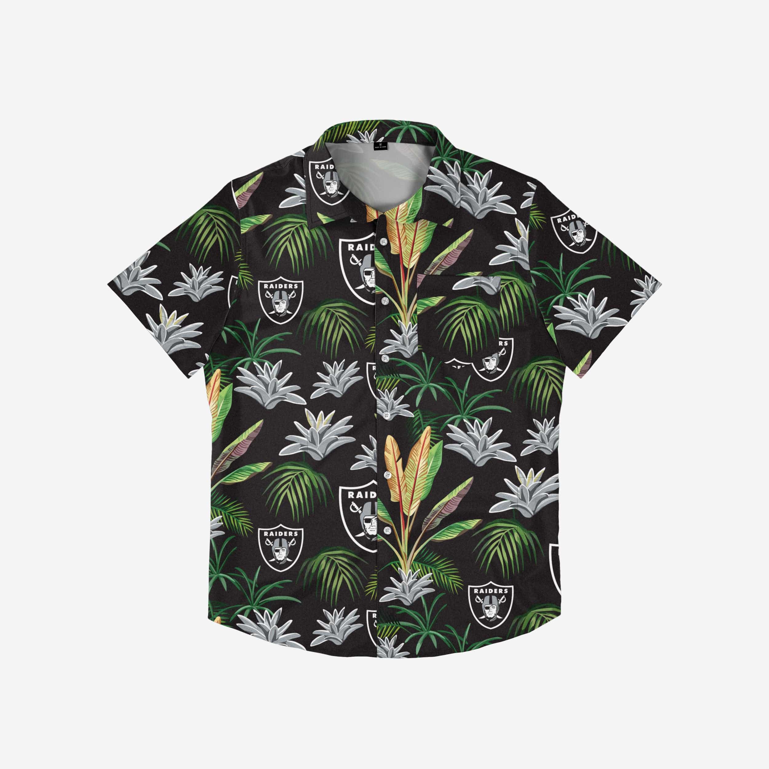 Las Vegas Raiders Victory Vacation Button-Up Shirt - The Ultimate Game-Day and Vacation Essential