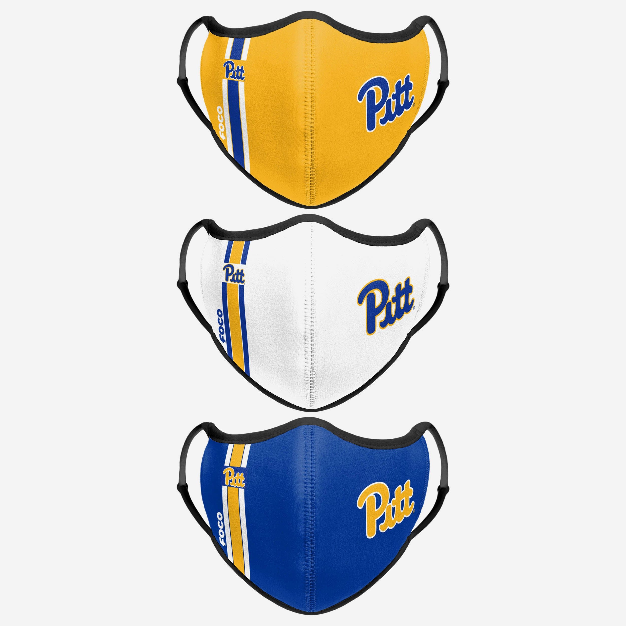 Pittsburgh Panthers 3-Pack Sports Face Cover - Represent Your Team in Style!