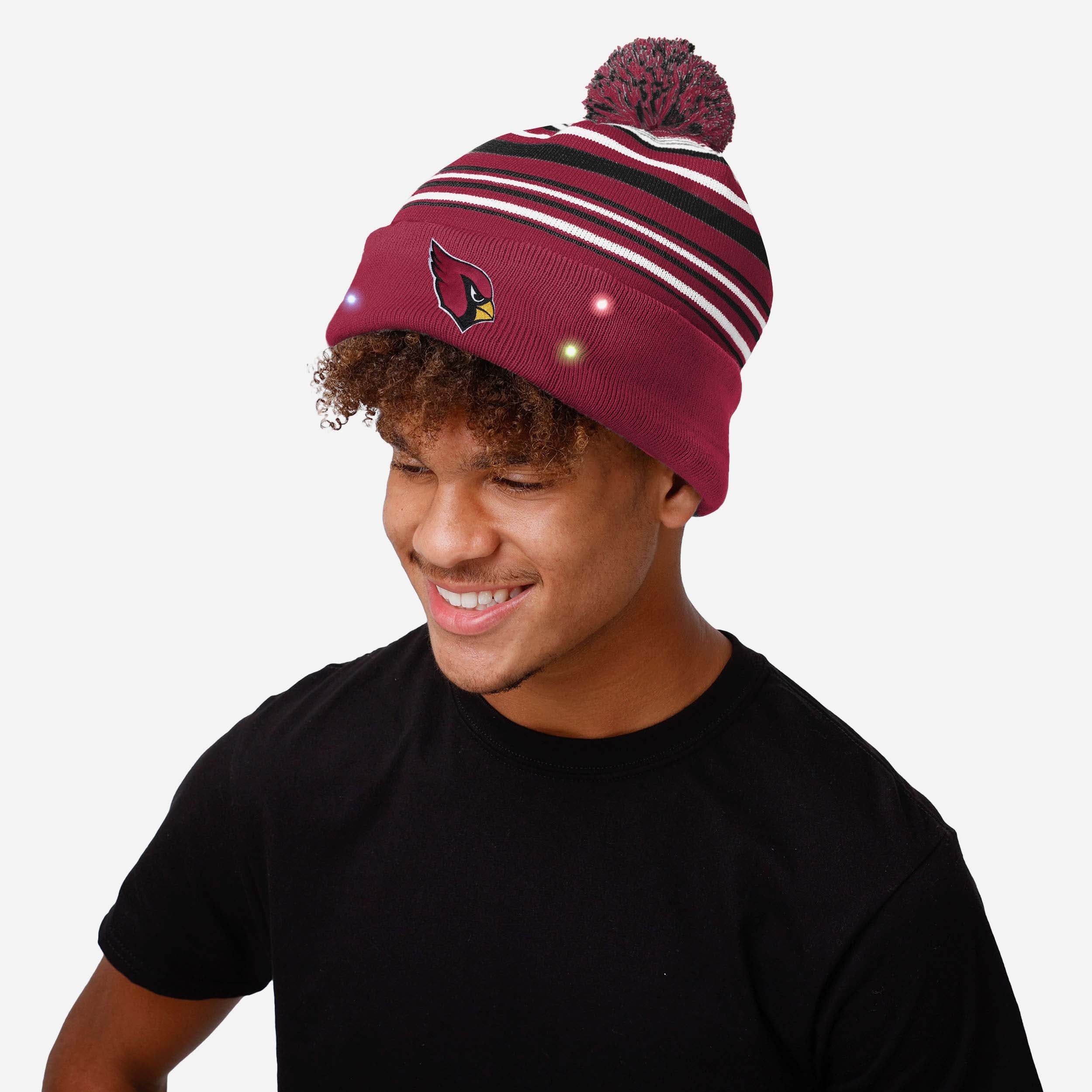 Arizona Cardinals Horizontal Stripe LED-Lit Beanie: Light Up Your Team Spirit!