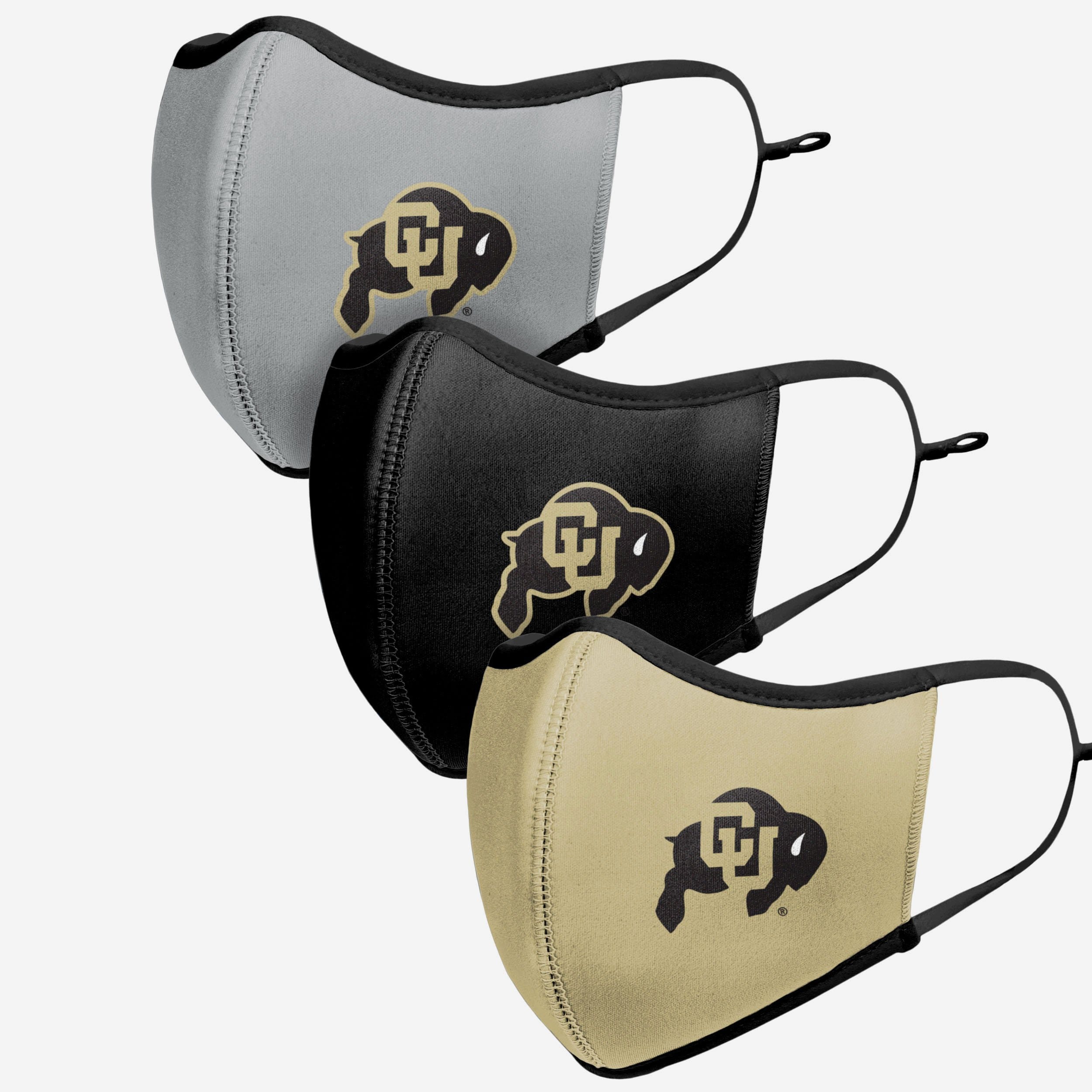 Colorado Buffaloes 3-Pack Sports Face Covers - Represent Your Team in Style!