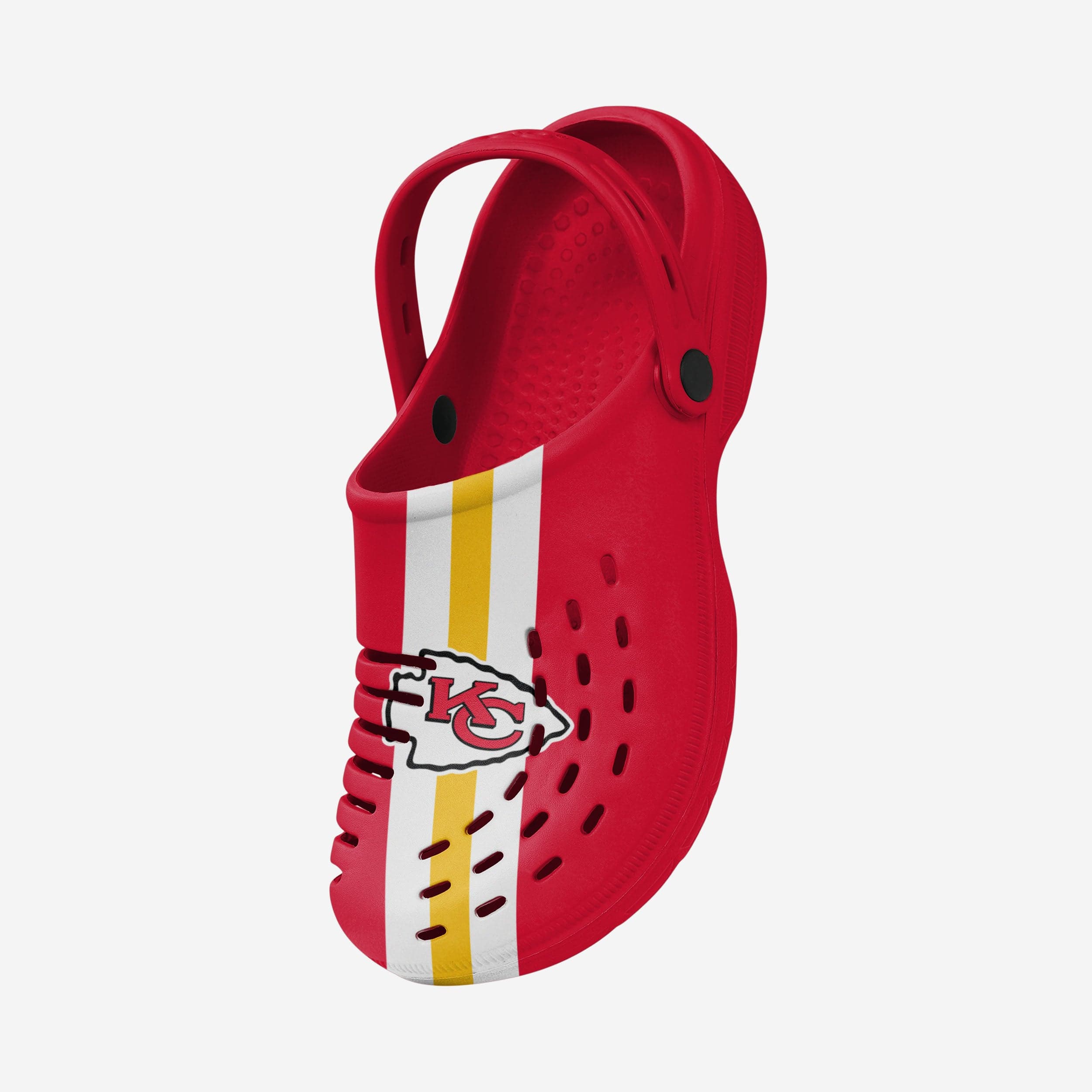 Kickin' Kansas City Chiefs Team Stripe Clogs with Straps