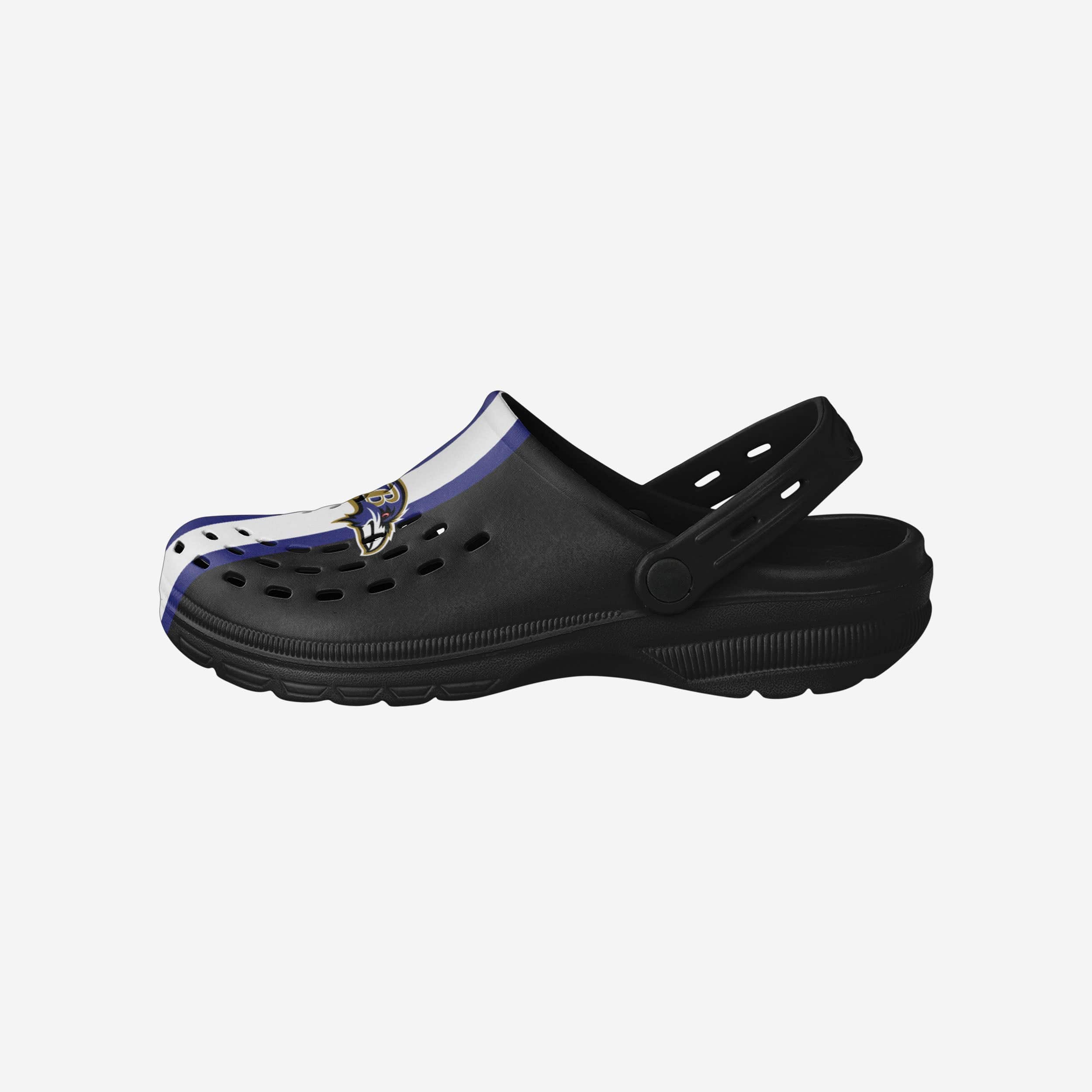 Baltimore Ravens Team Stripe Clogs: The Ultimate Sports Companion with Straps