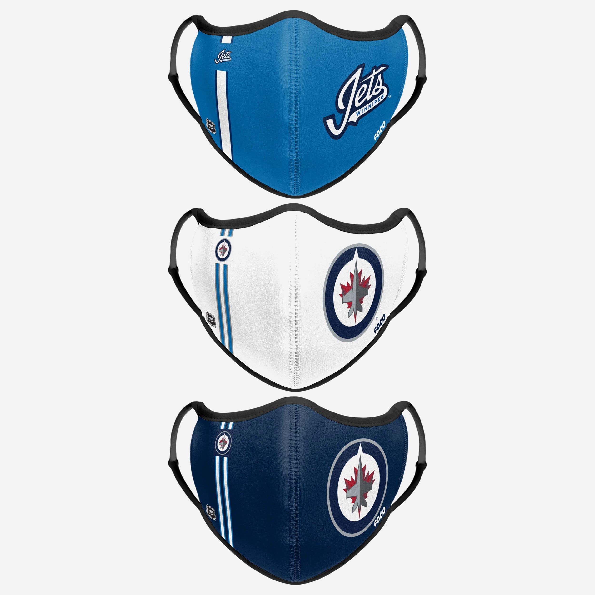 Winnipeg Jets 3-Pack Sports Face Cover - Show Your Team Spirit!