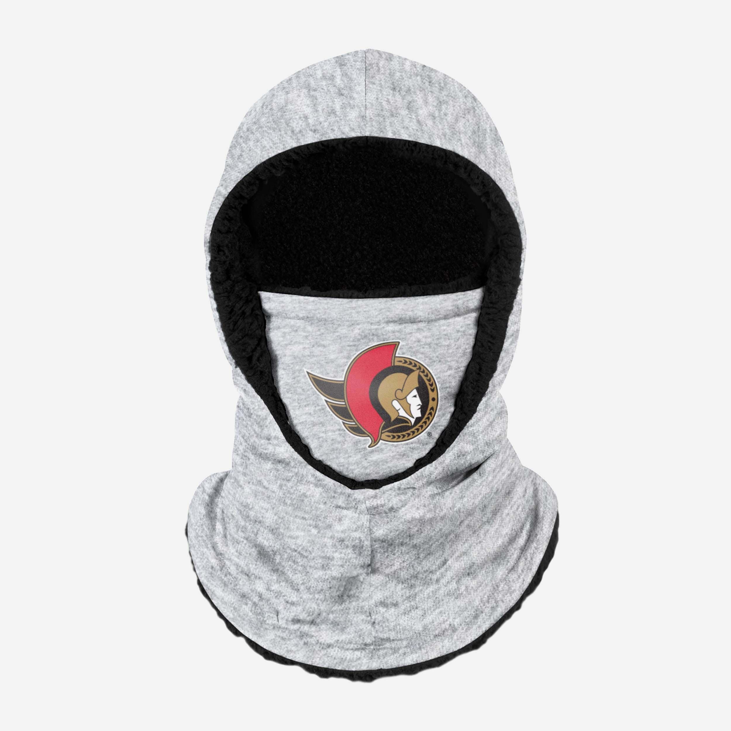 Ottawa Senators' Stylish Heather Grey Big Logo Hooded Gaiter - Must - Have for Fans!