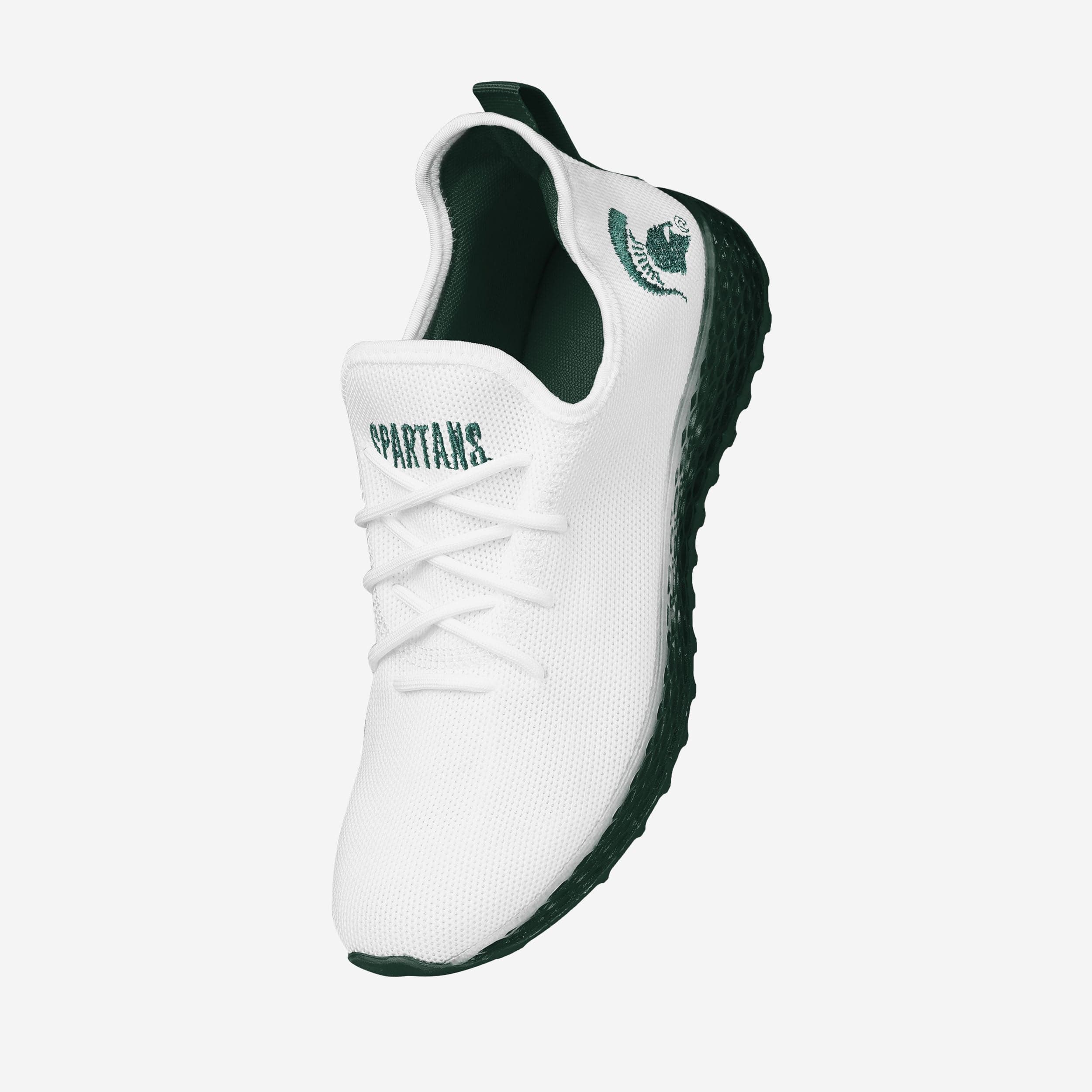 Michigan State Spartans Gradient Midsole White Sneakers - Game - Day Essential