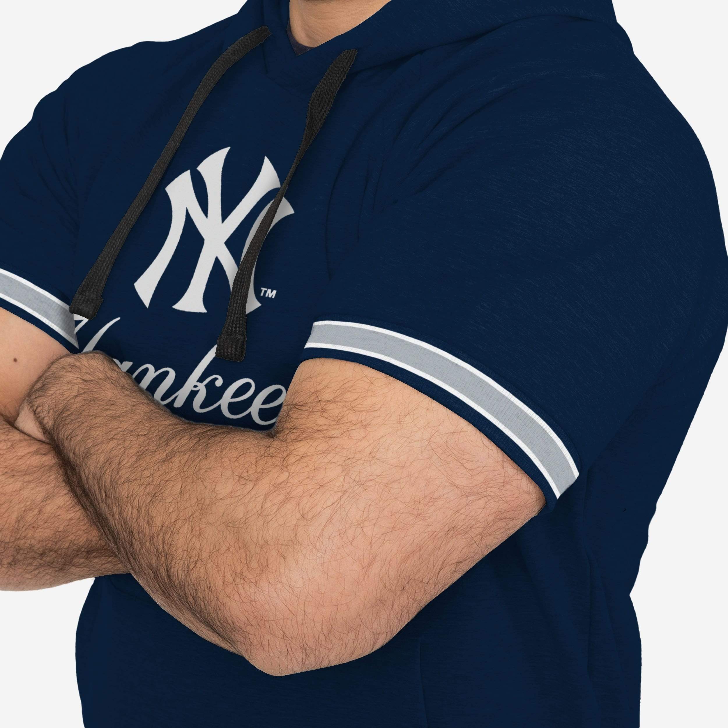 New York Yankees Short Sleeve Hoodie - The Ultimate Fan Gear