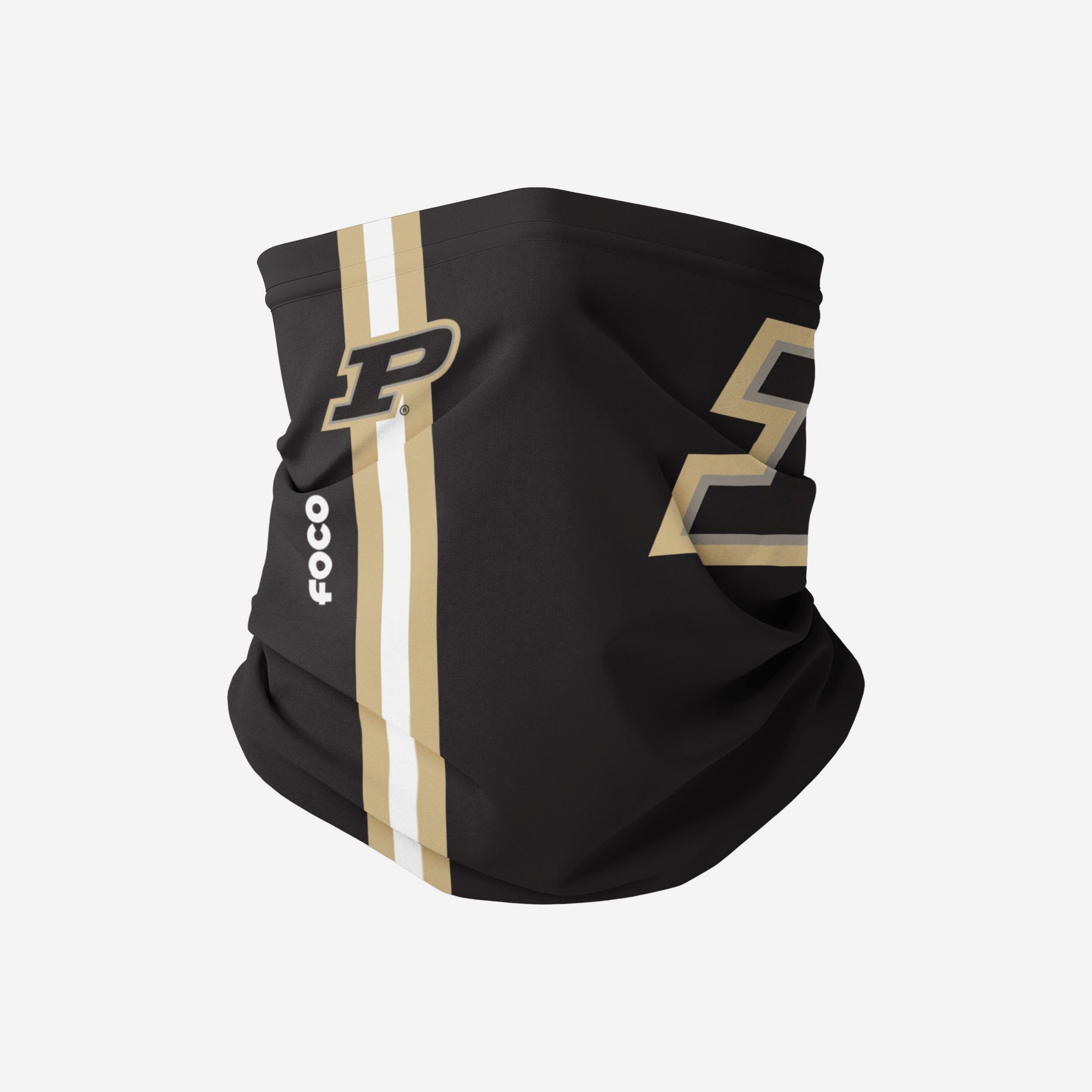 Purdue Boilermakers' Stylish Big Logo Black Gaiter Scarf: Represent Your Team in Style!