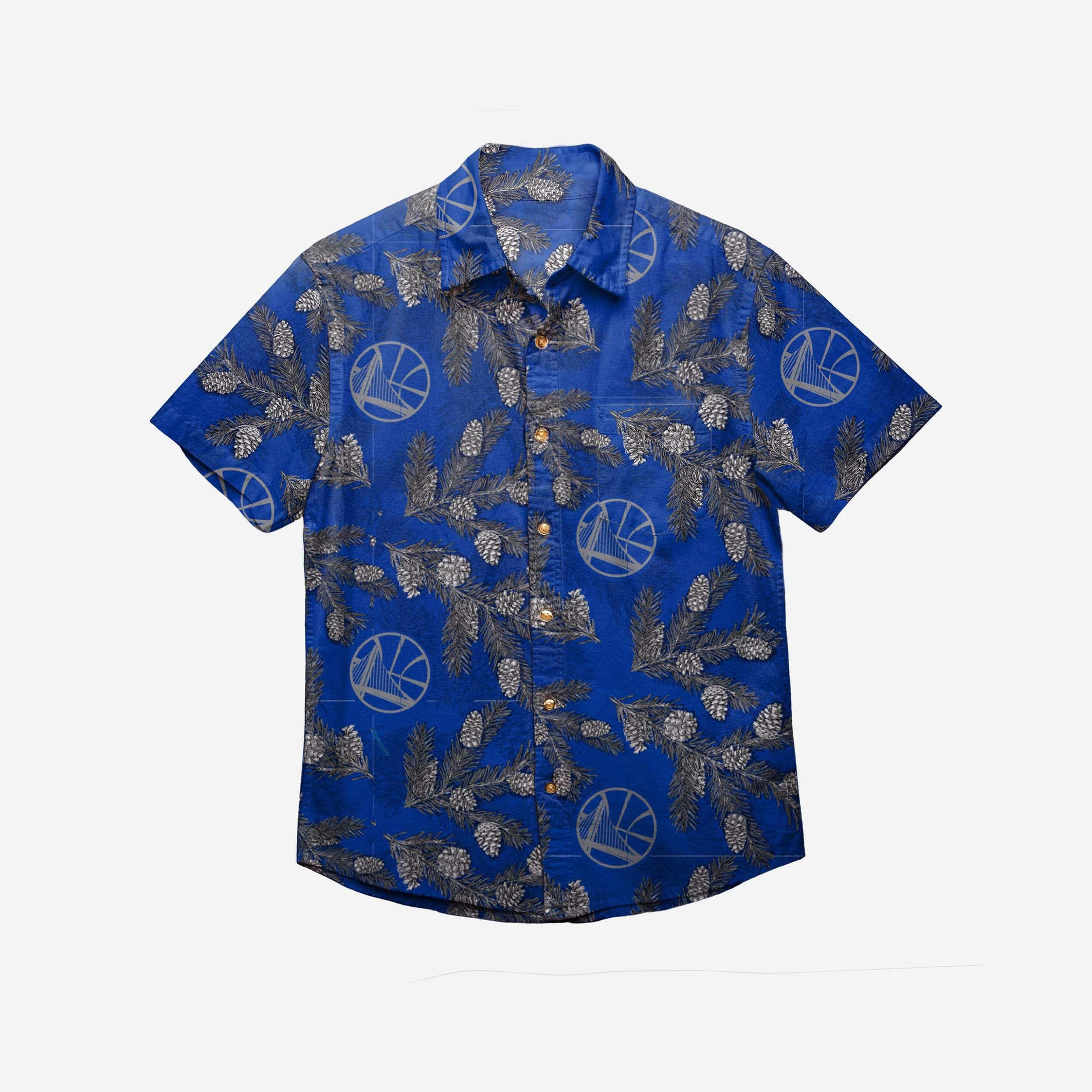 Golden State Warriors Pinecone Button - Up Party Shirt