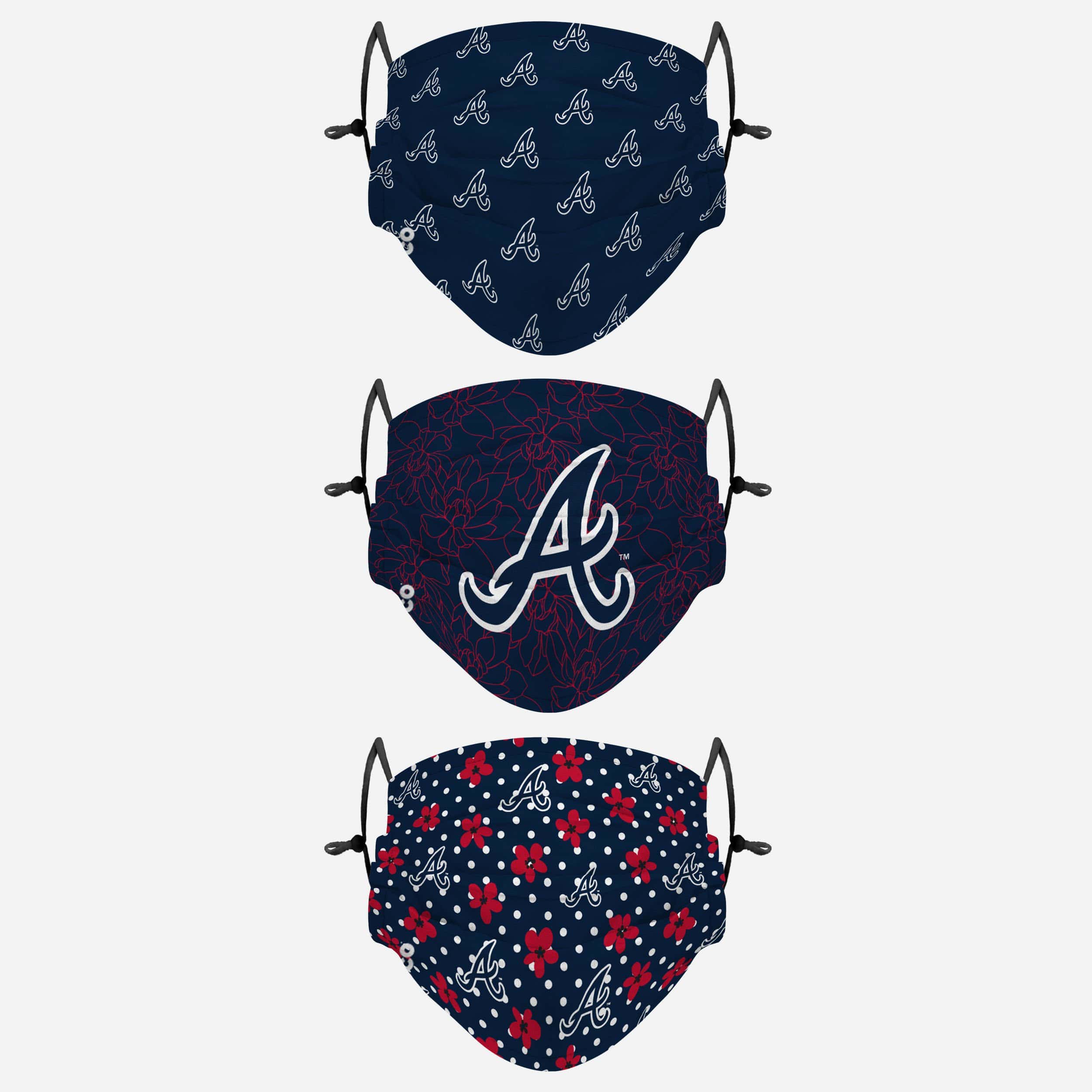 Atlanta Braves Gameday Gardener 3-Pack Stylish Face Covers