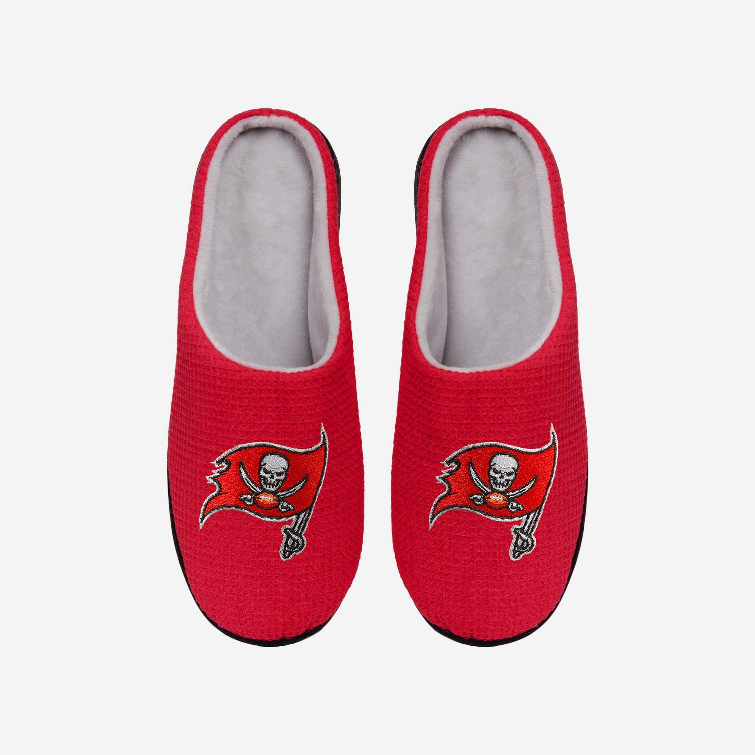 Tampa Bay Buccaneers Memory Foam Slide Slippers - Comfort and Team Spirit!