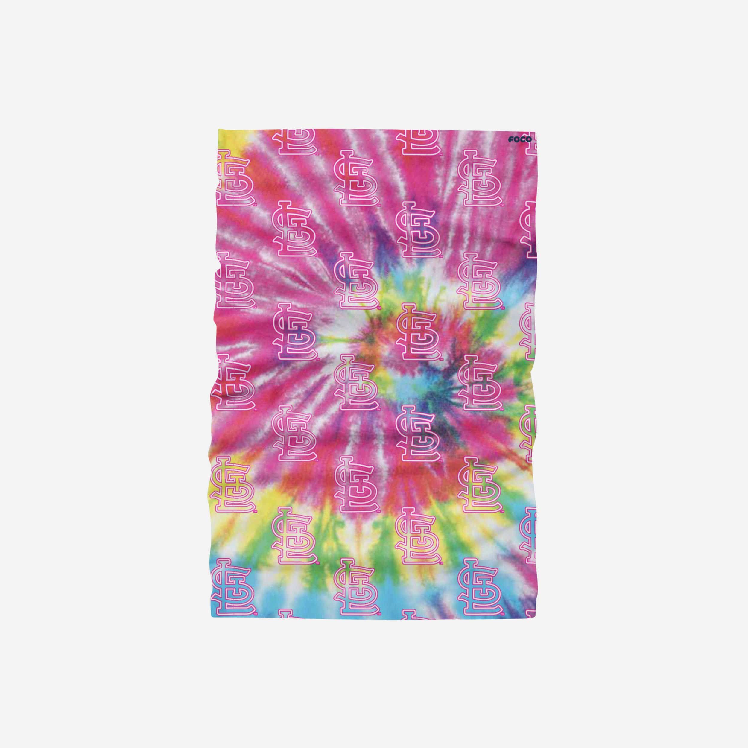 St Louis Cardinals Pastel Tie - Dye Gaiter Scarf: A Must - Have Fan Accessory