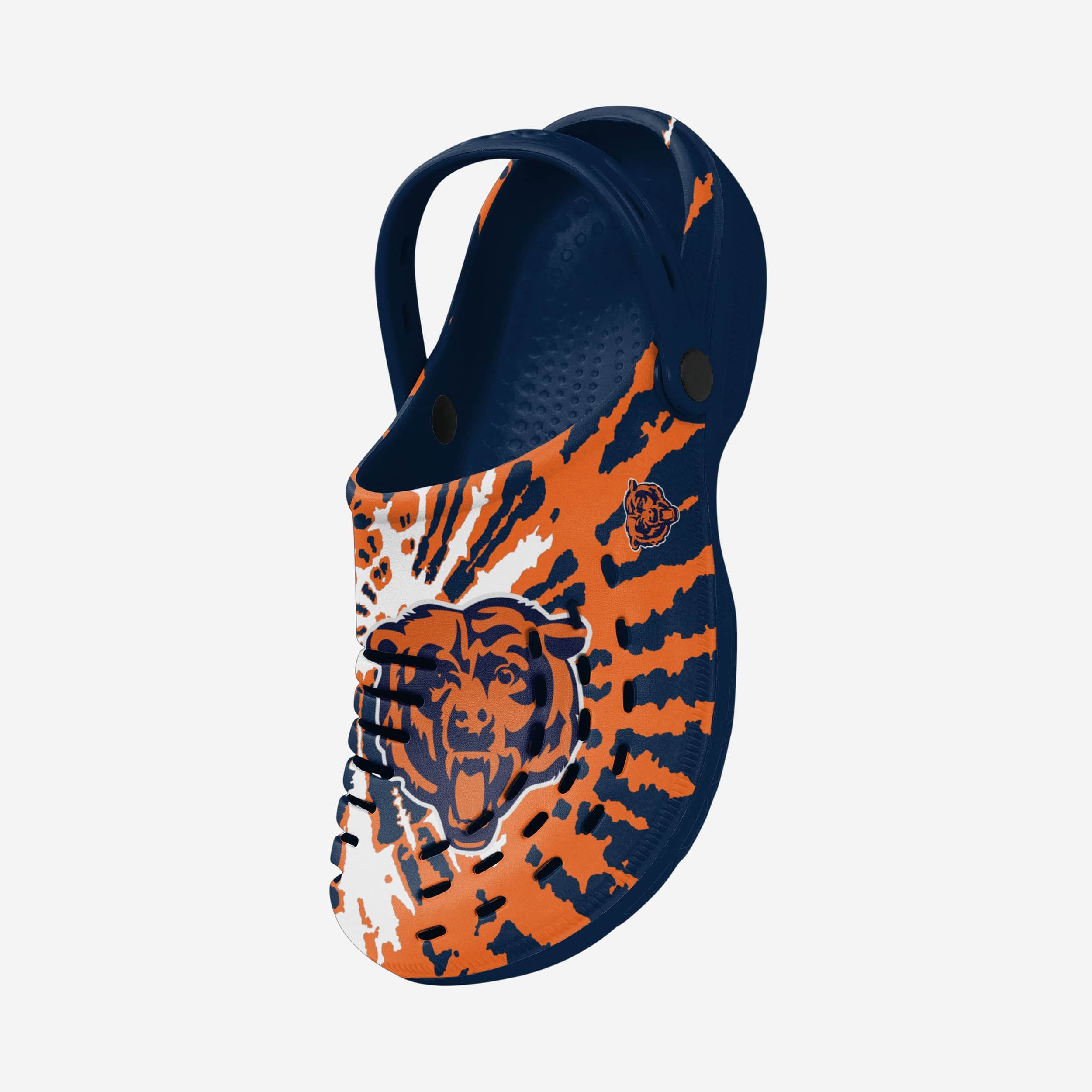 Chicago Bears Tie - Dye Strappy Clogs: Groovy Team Spirit!