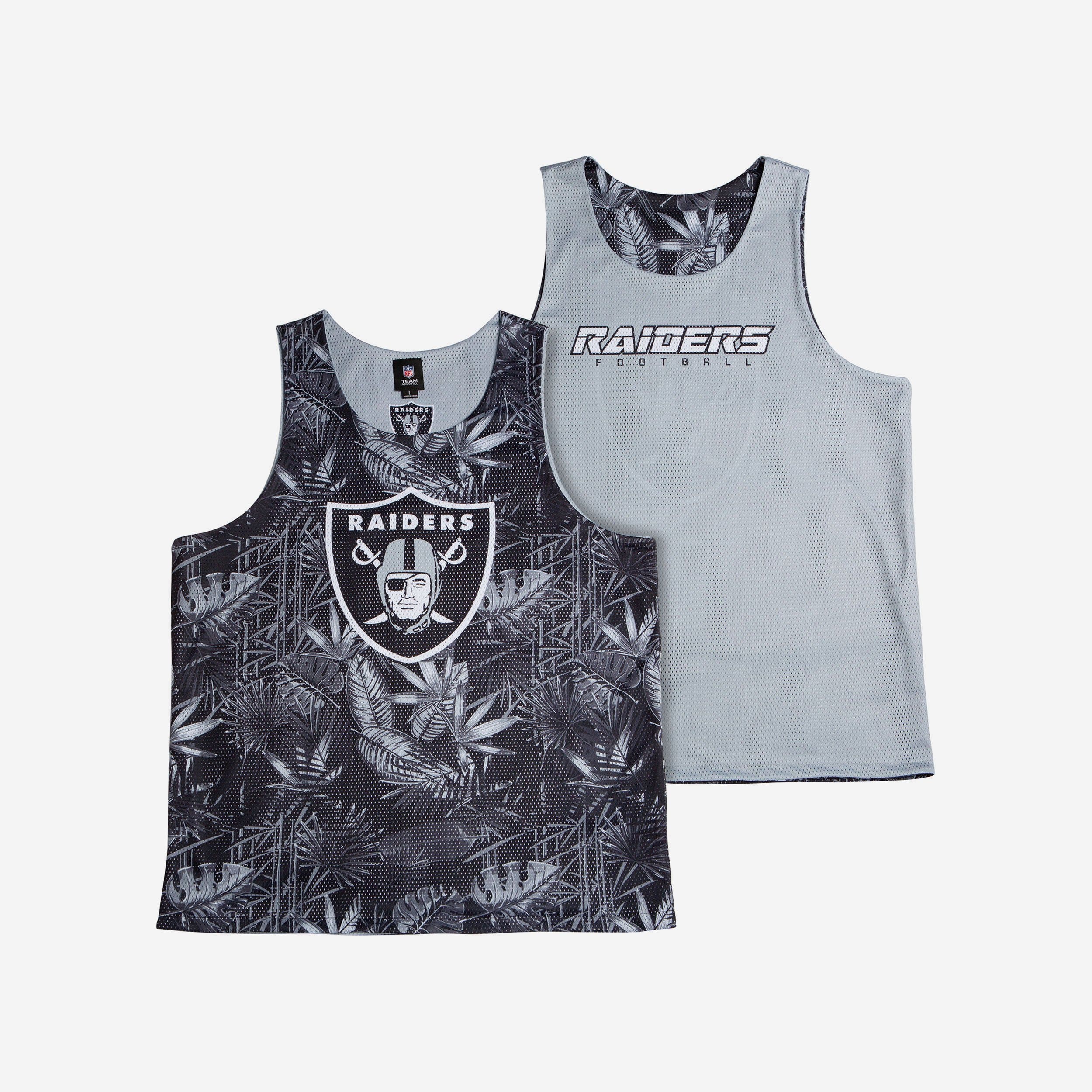 Las Vegas Raiders Stunning Reversible Floral Sleeveless Game-Changer Top