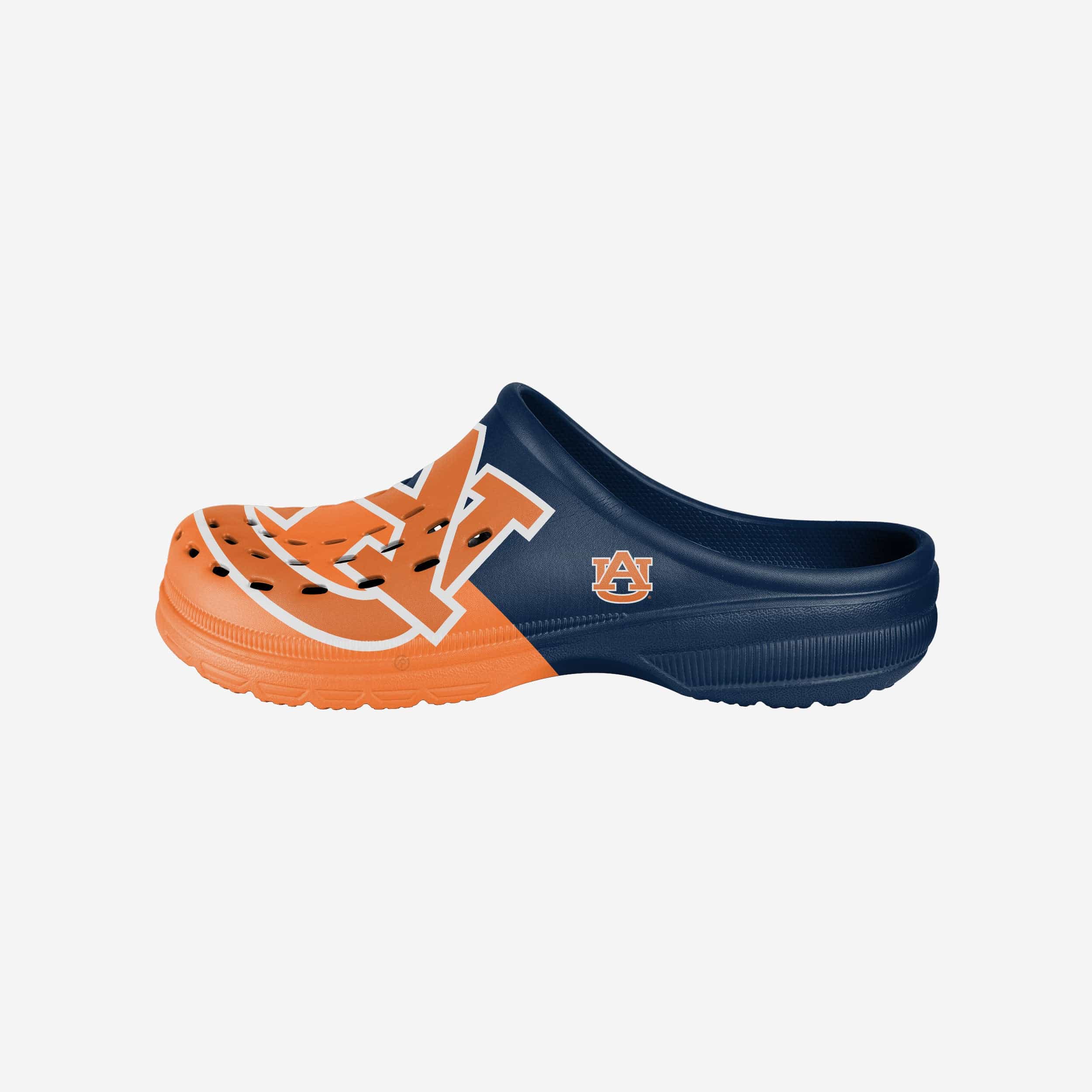 Auburn Tigers Stylish Colorblock Big Logo Clogs