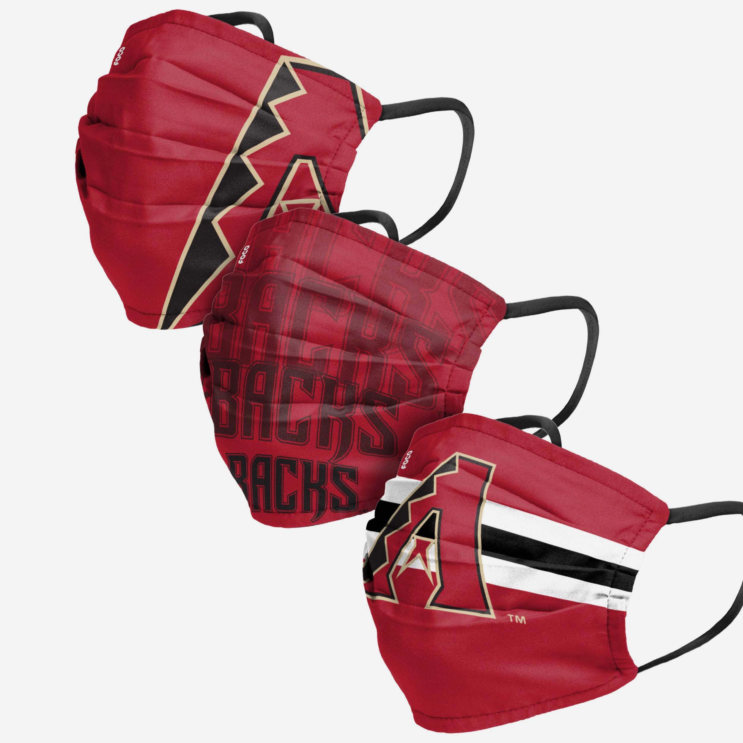 Arizona Diamondbacks Matchday 3-Pack Face Cover - Show Your Team Spirit!