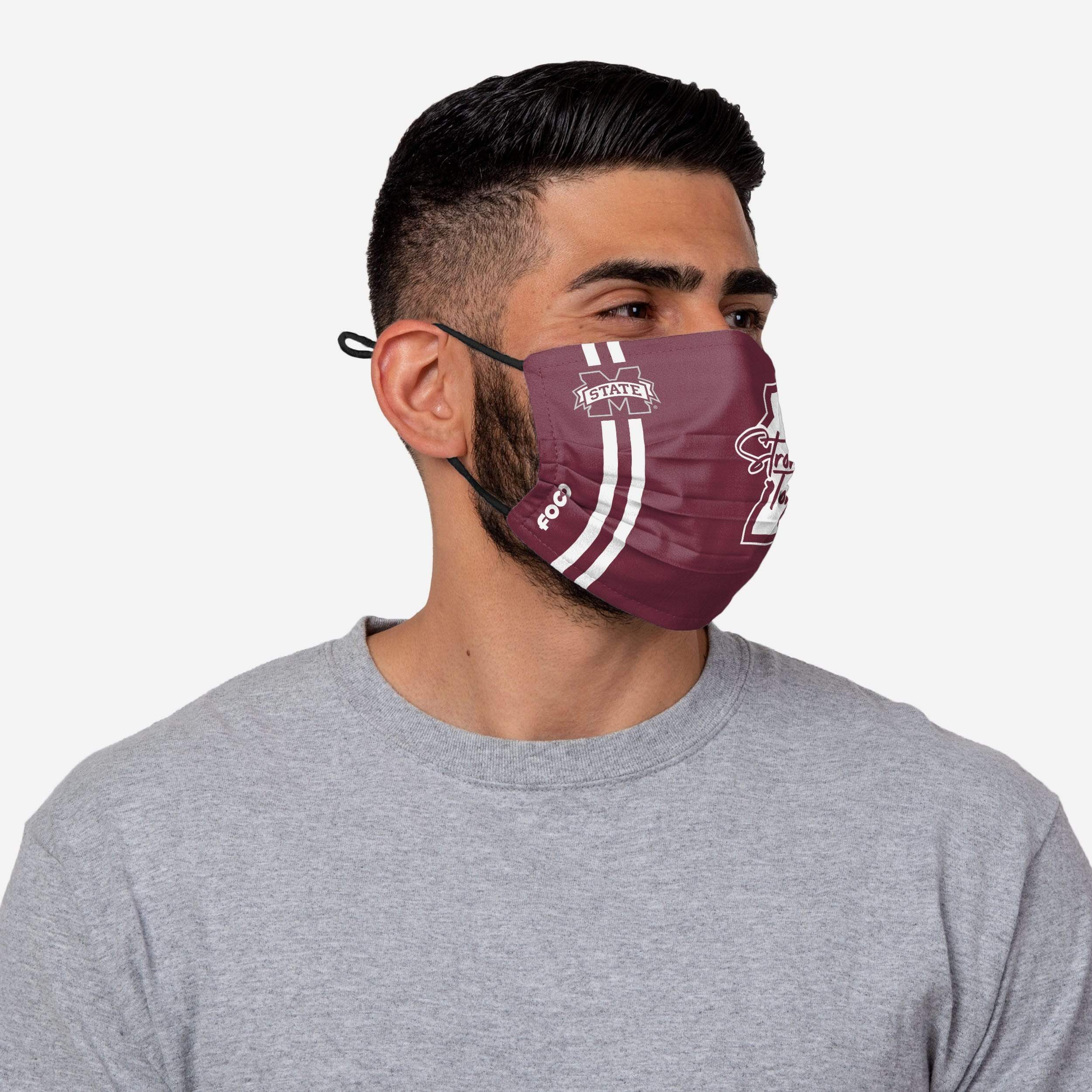 Mississippi State Bulldogs 'Stronger Together' On-Field Sideline Logo Face Cover - Show Your Team Spirit!