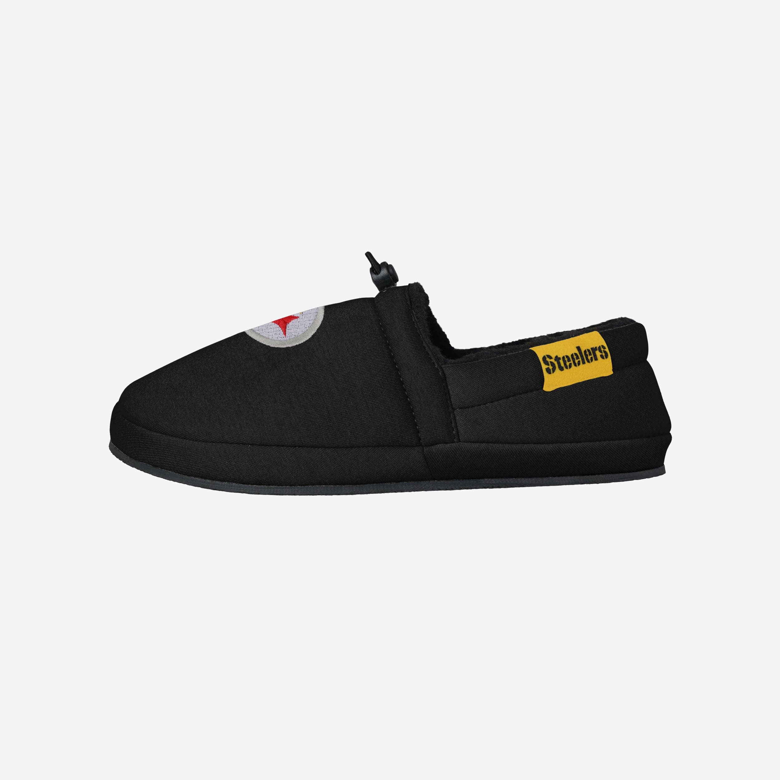 Pittsburgh Steelers Big Logo Athletic Moccasin Slippers - Show Your Team Pride in Style