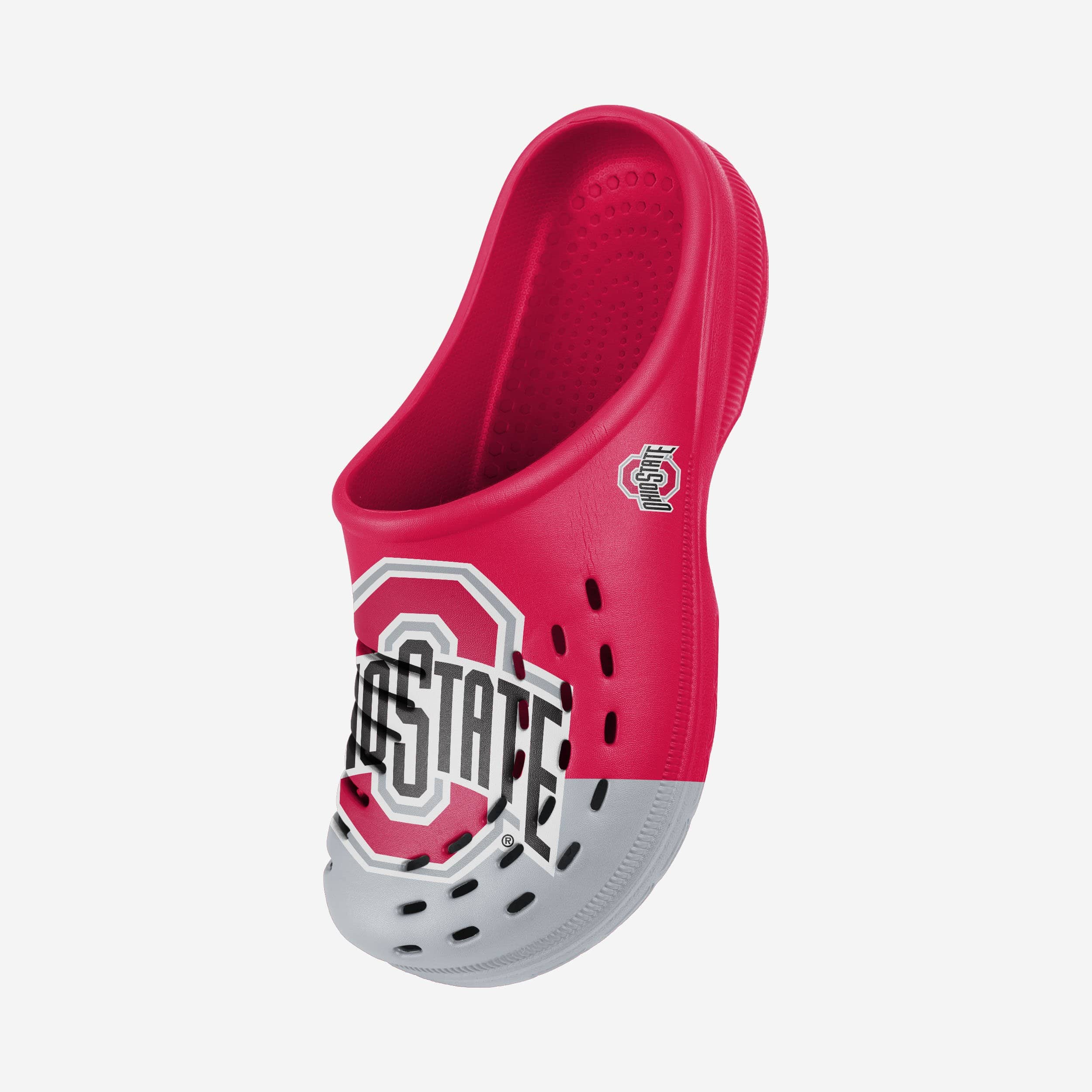 Ohio State Buckeyes Colorblock Big Logo Clogs - Stylish Team Spirit Footwear