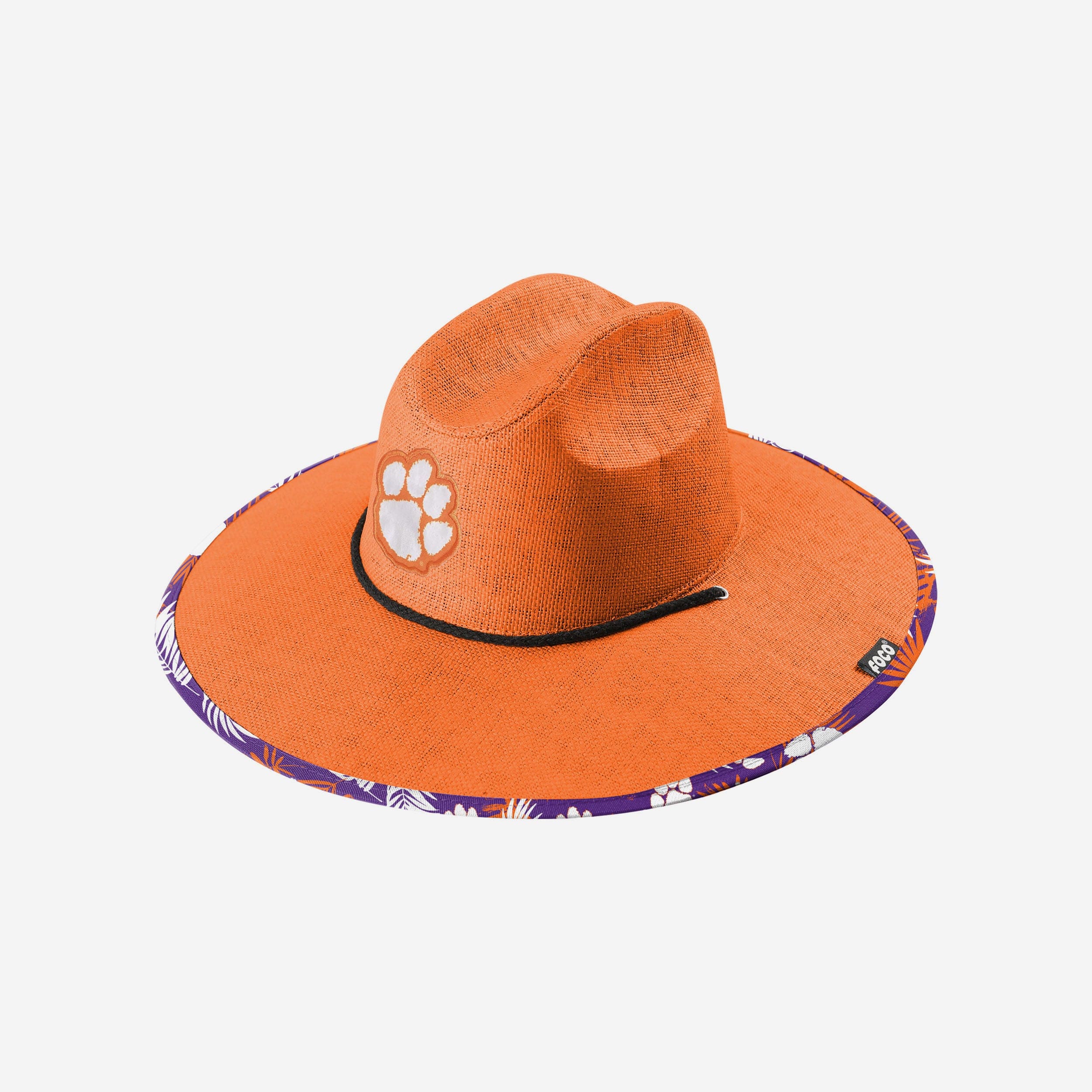 Clemson Tigers Stylish Team Color Straw Hat