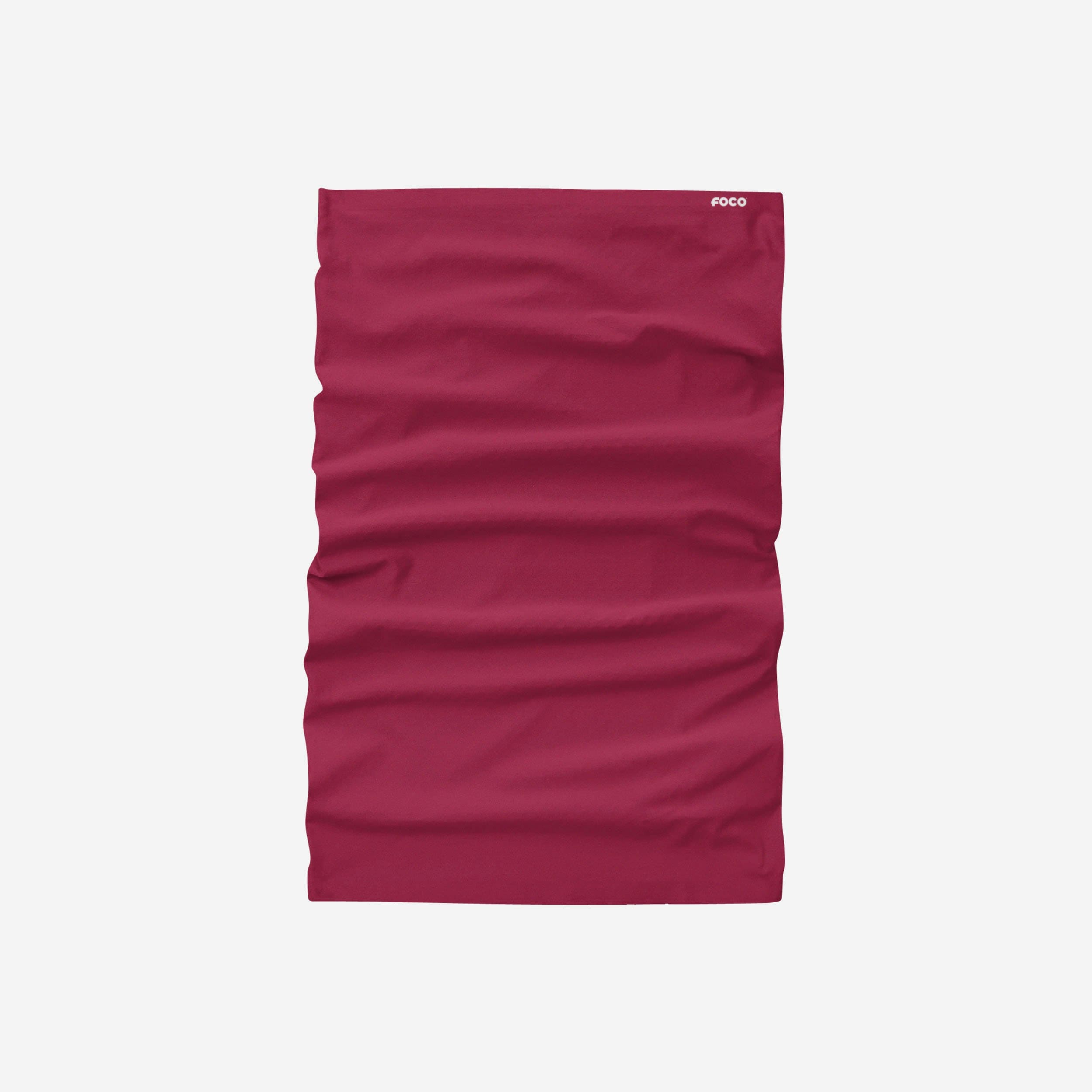 Stylish Solid Maroon Gaiter Scarf - A Must-Have Fashion Accessory