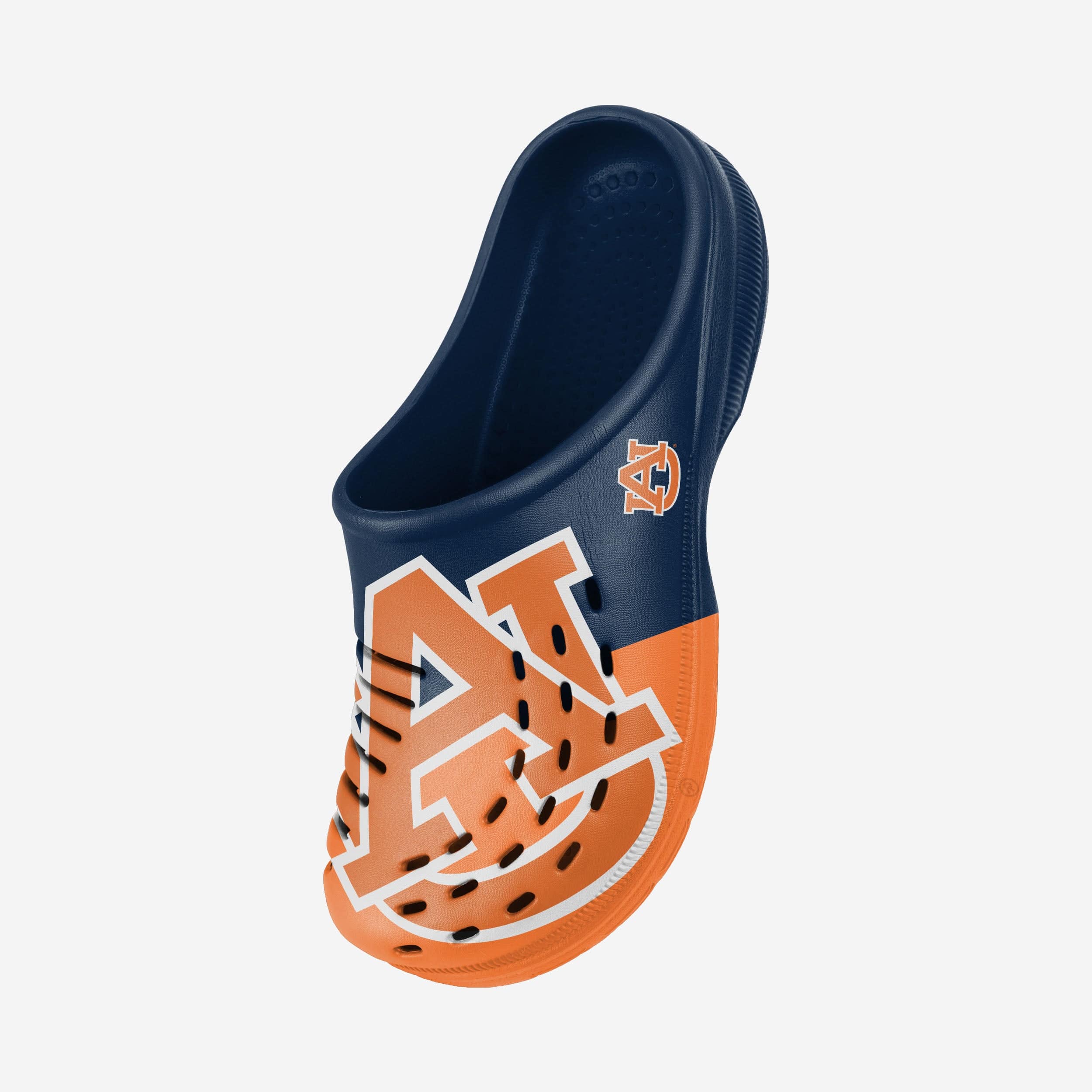 Auburn Tigers Stylish Colorblock Big Logo Clogs