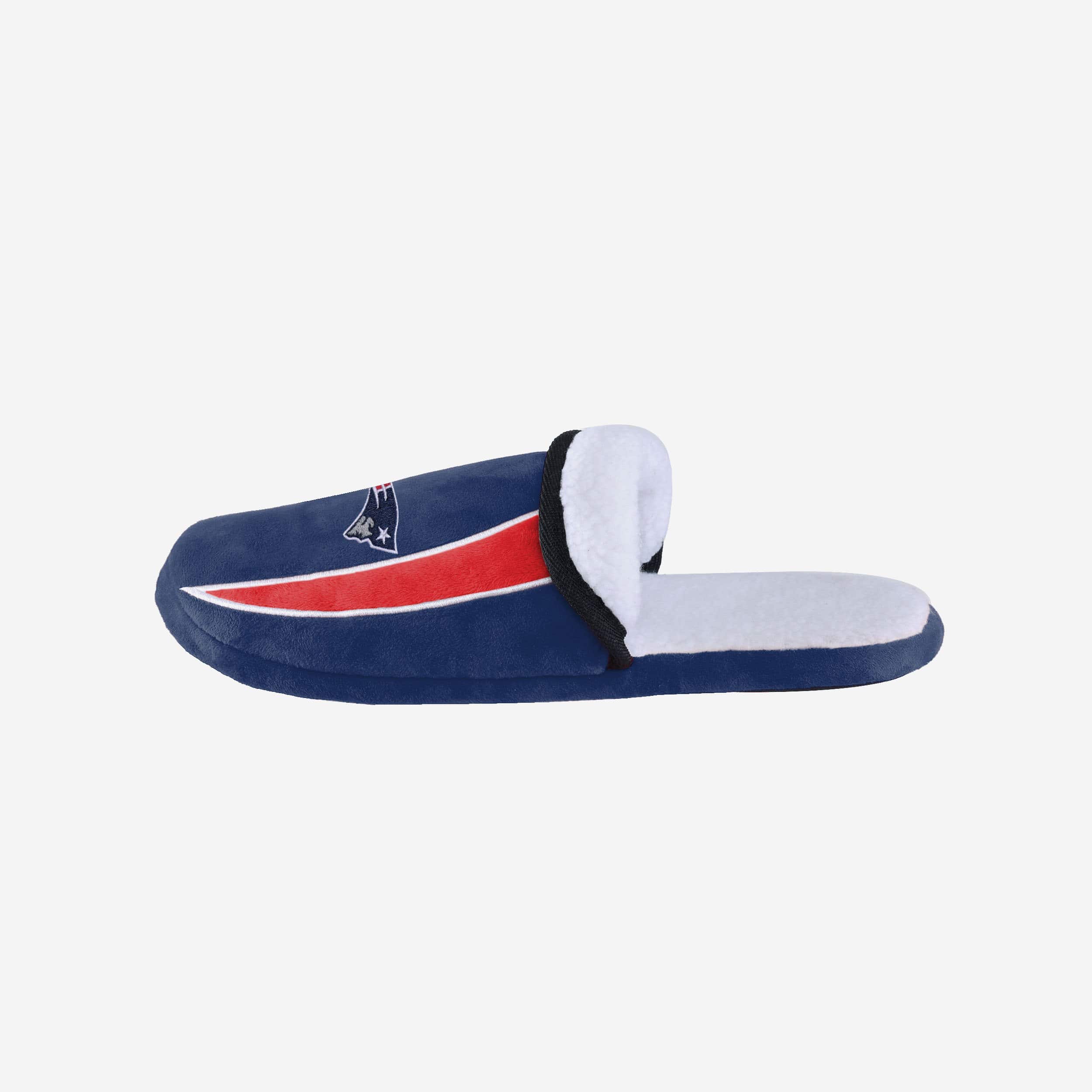 New England Patriots Ultra - Comfort Sherpa Slide Slippers
