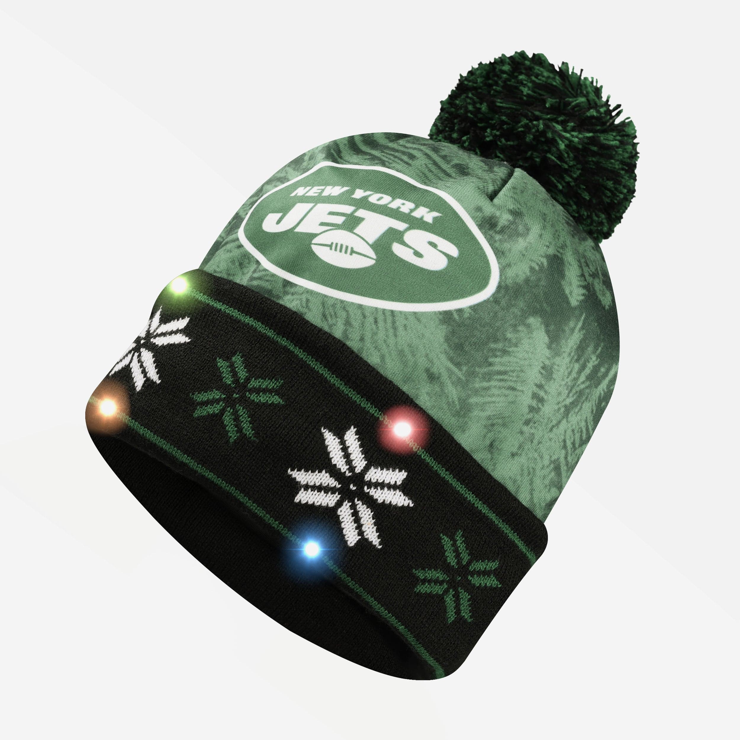 New York Jets Super Bright Logo Light Up Beanie