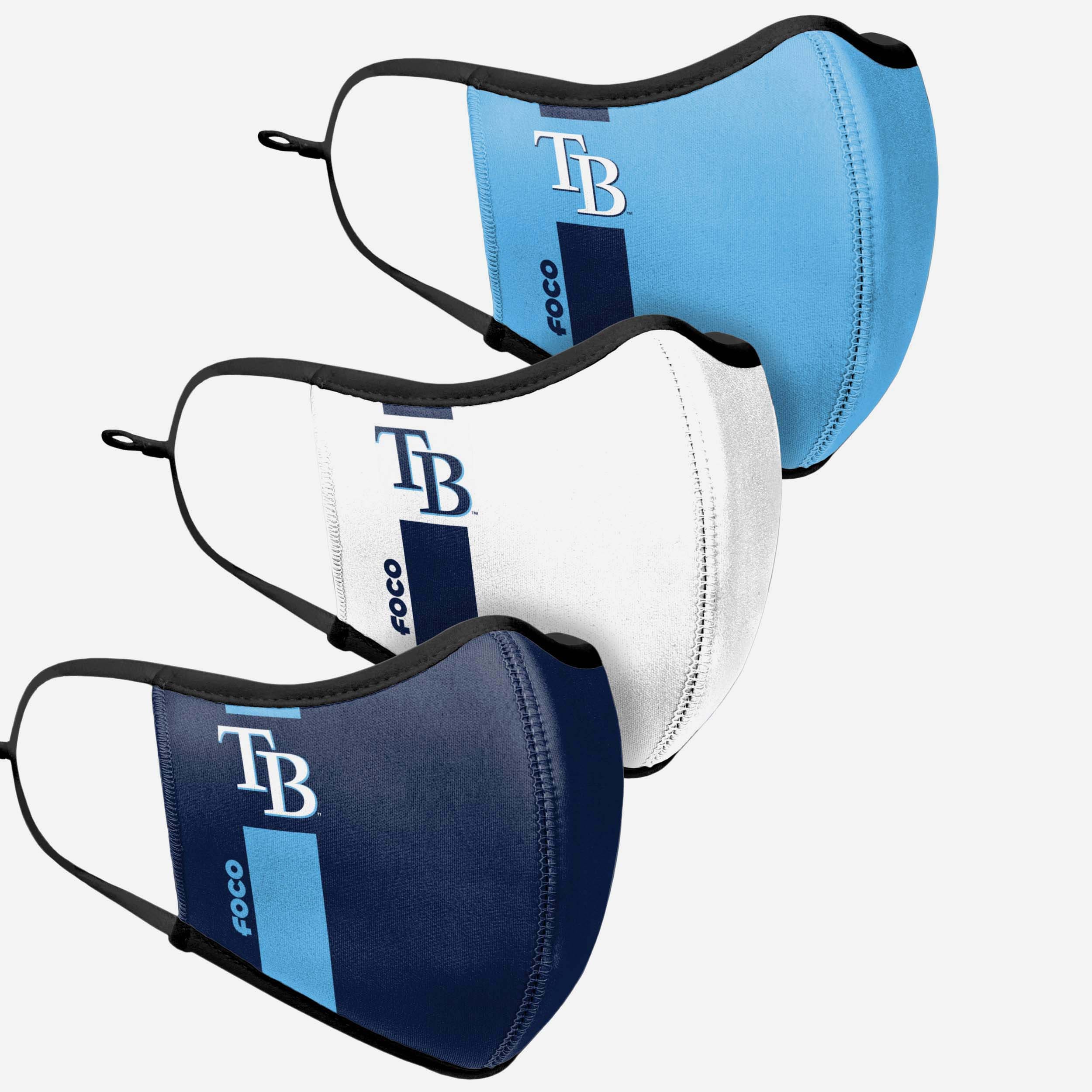 Tampa Bay Rays 3-Pack Fashionable Sport Face Covers