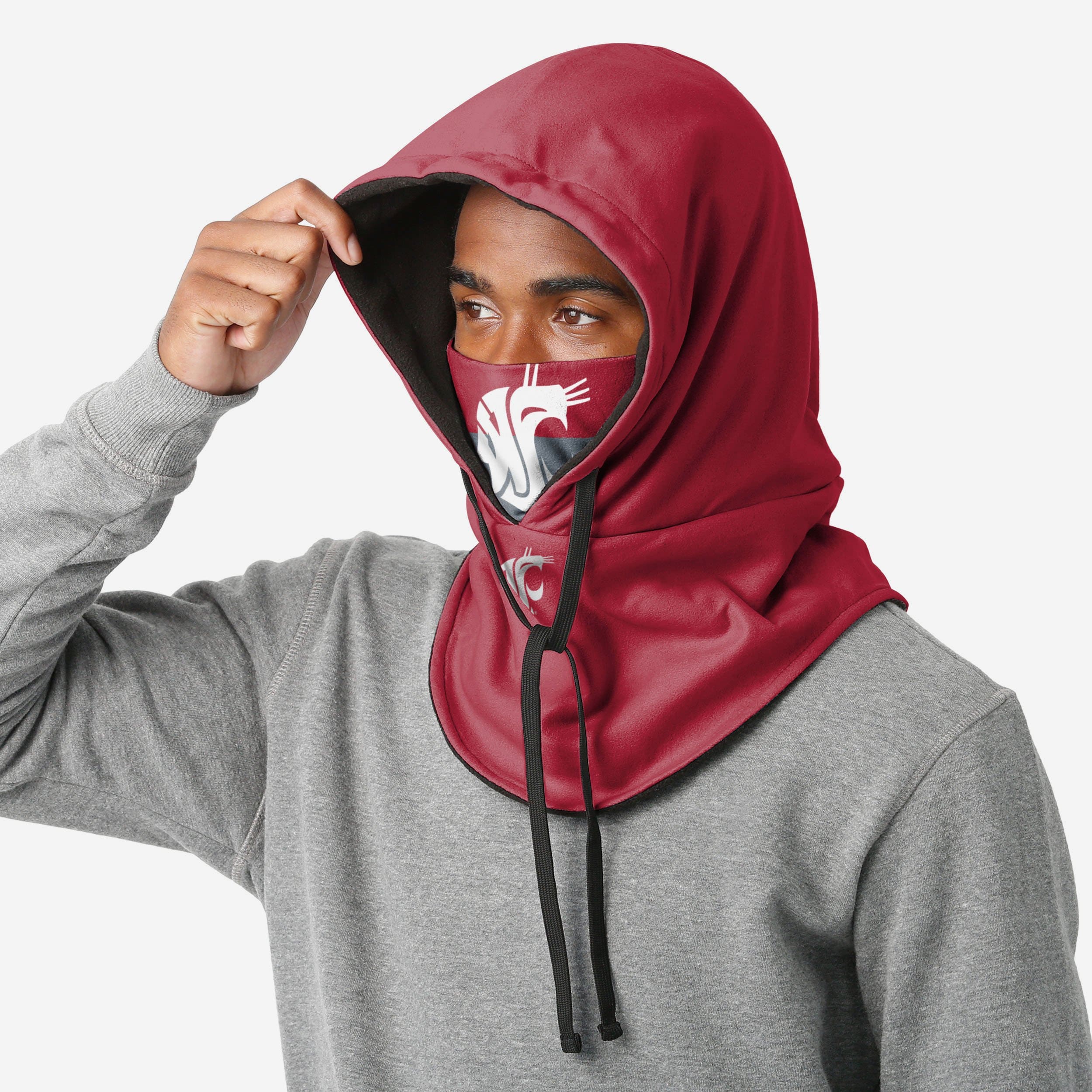 Washington State Cougars Stylish Drawstring Hooded Gaiter