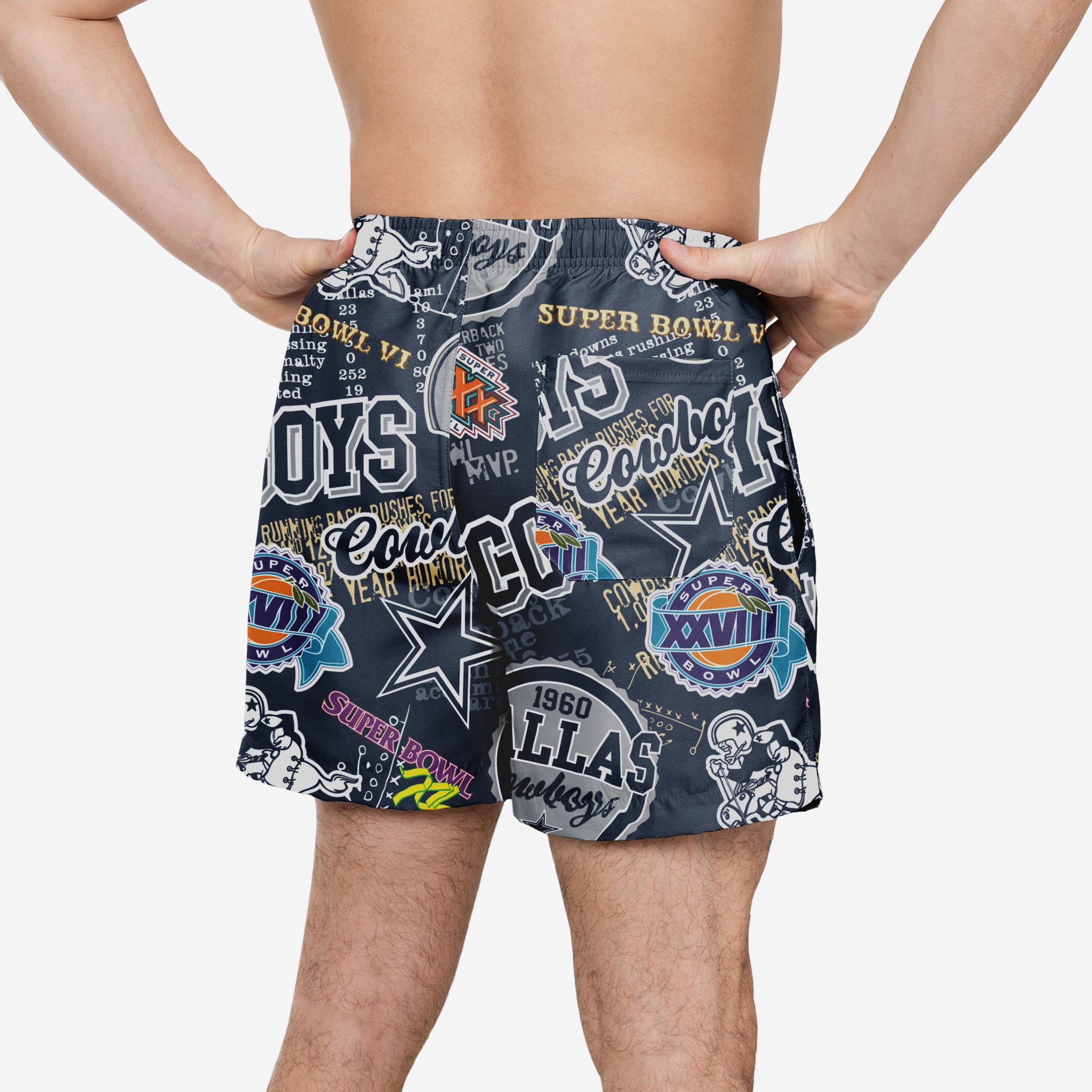 Dallas Cowboys Logo Rush Summer Splash Swimming Trunks