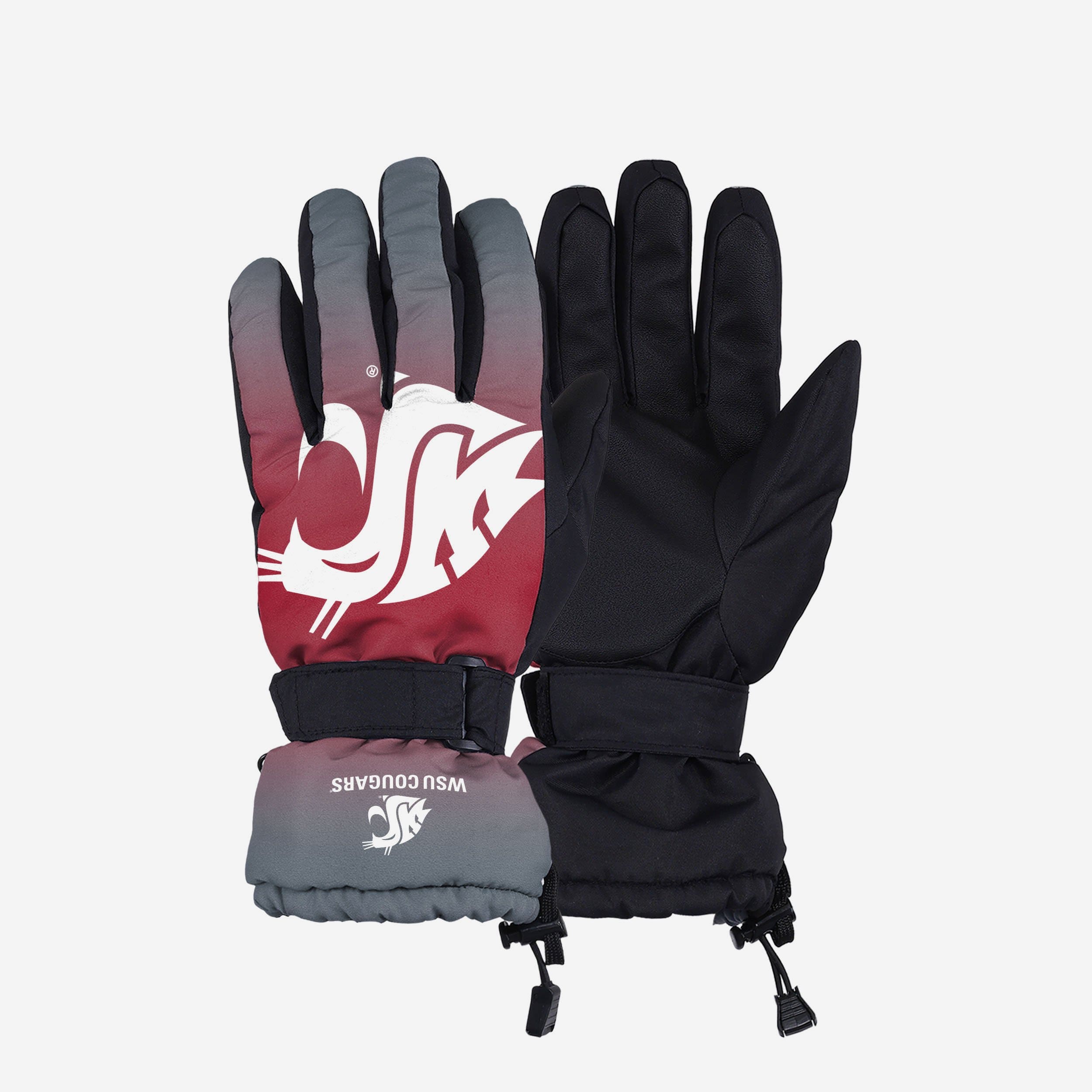 Washington State Cougars Gradient Insulated Gloves with Big Logo