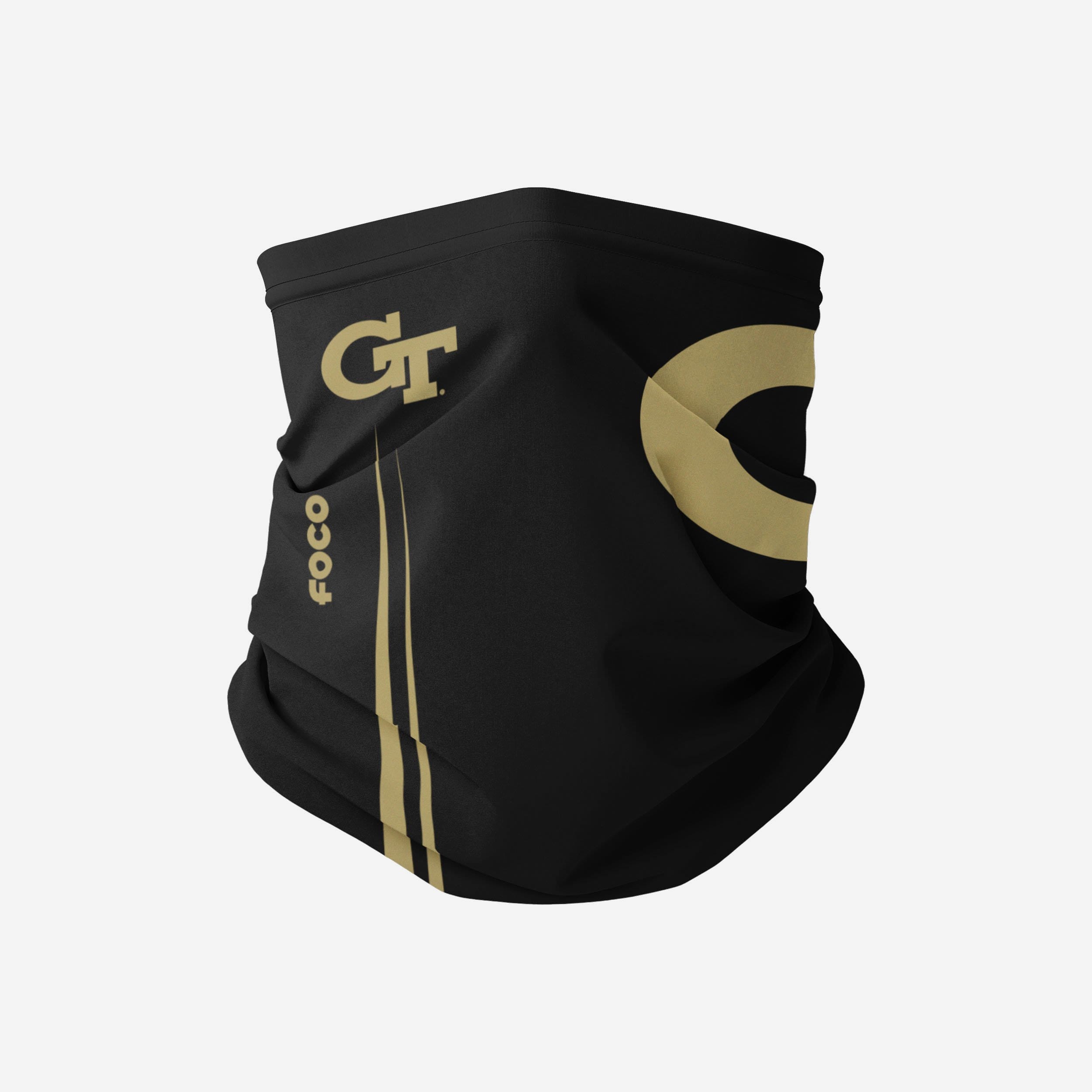 Georgia Tech Yellow Jackets On-Field Sideline Logo Black Gaiter Scarf - Show Your Team Spirit!
