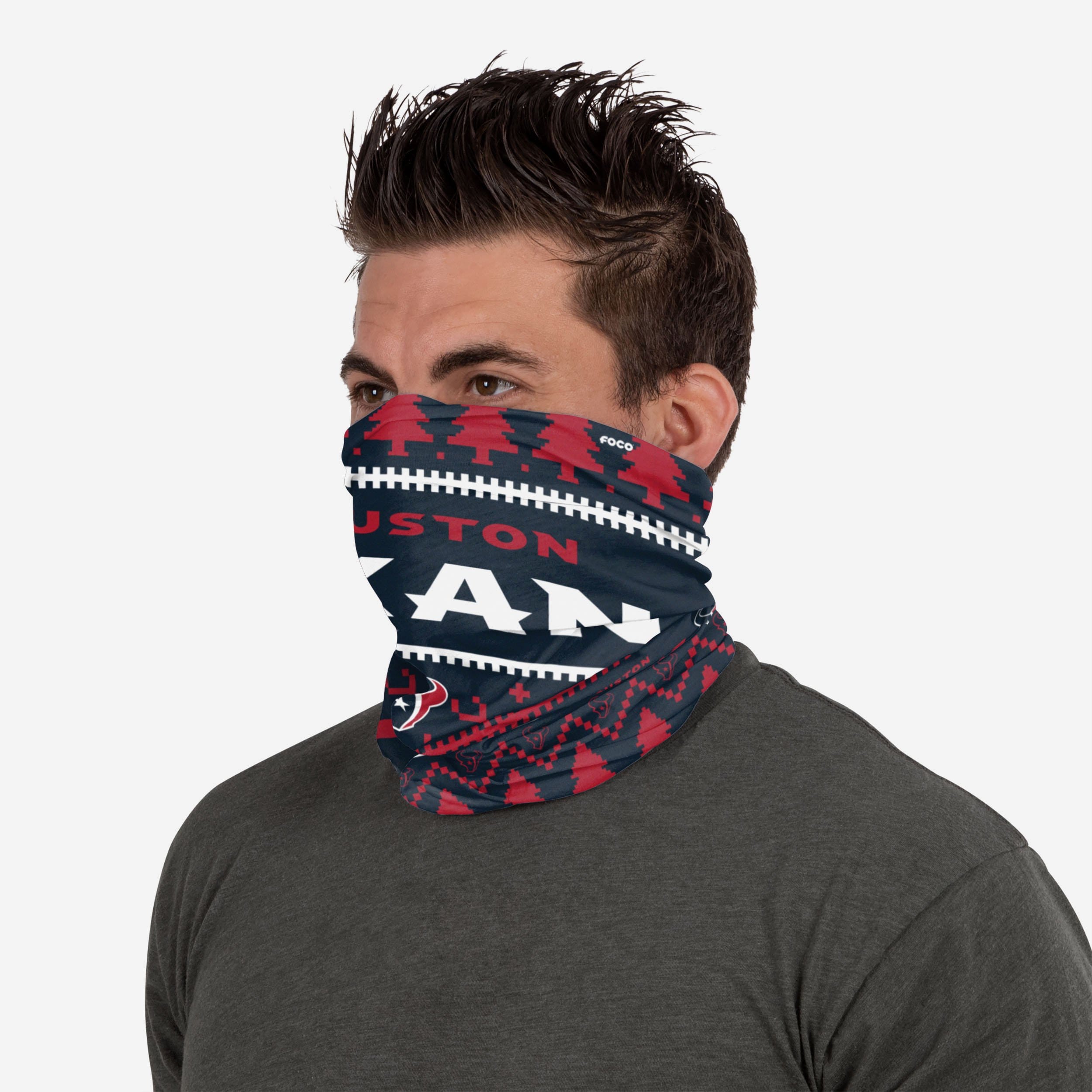 Houston Texans Wordmark Holiday Gaiter Scarf - Your Ultimate Team Spirit Accessory