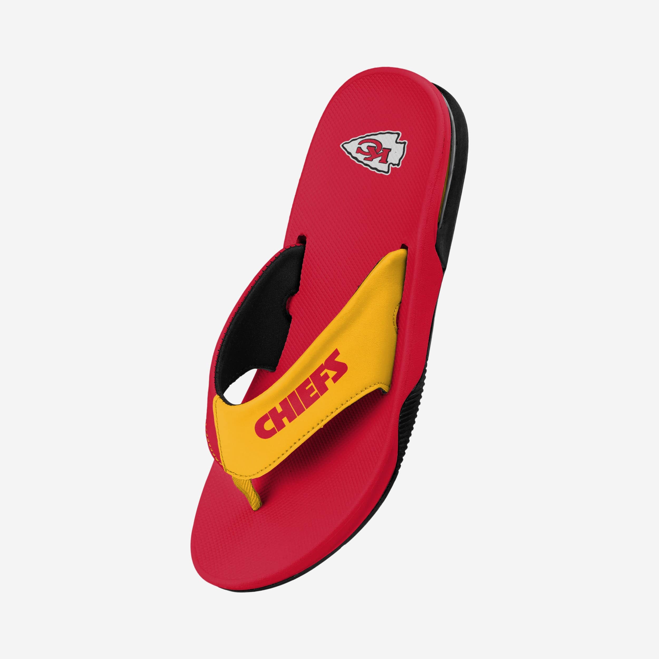 Kansas City Chiefs Team Color Contour Flip Flops - Must-Have for Fans!