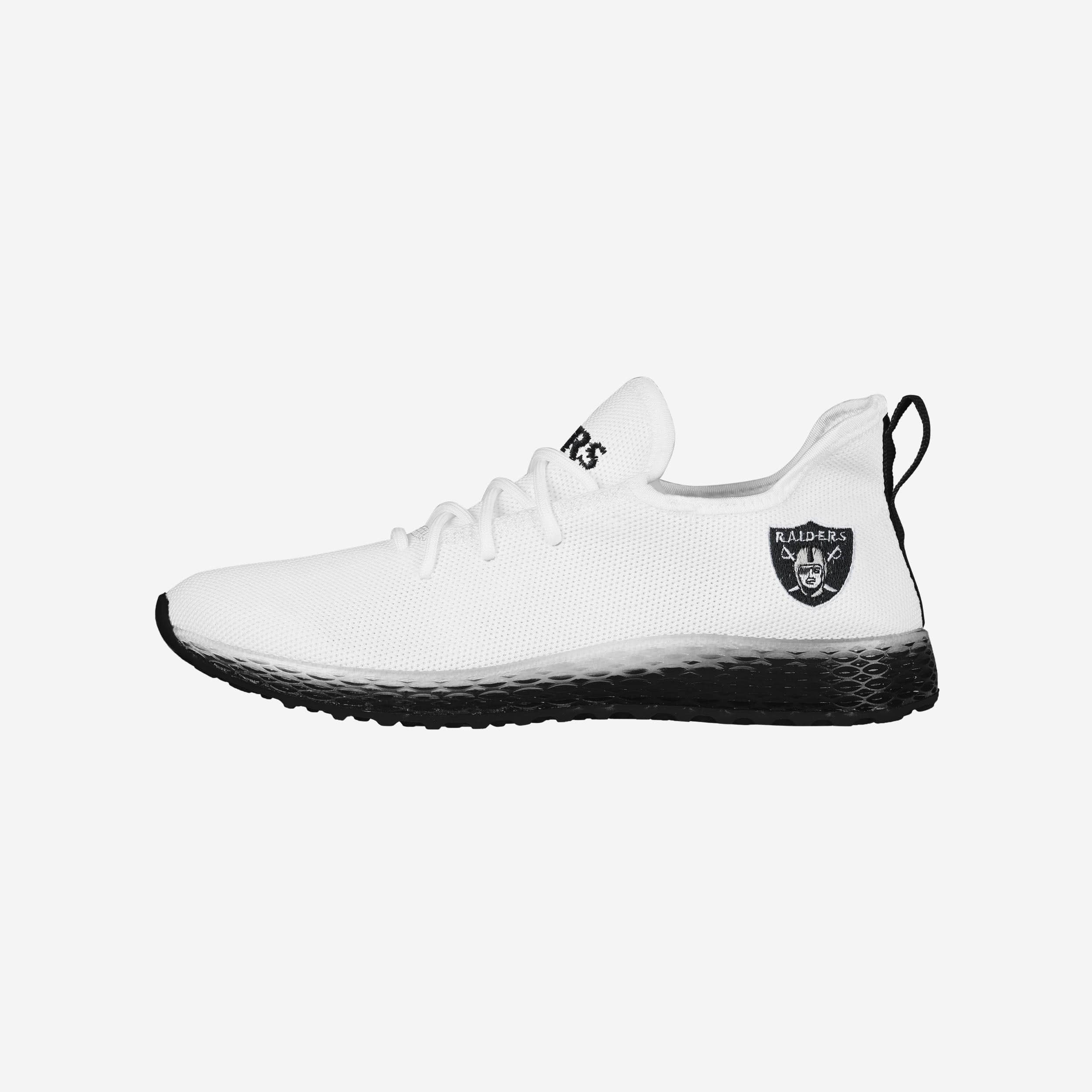 Electrifying Las Vegas Raiders Gradient Midsole White Sneakers