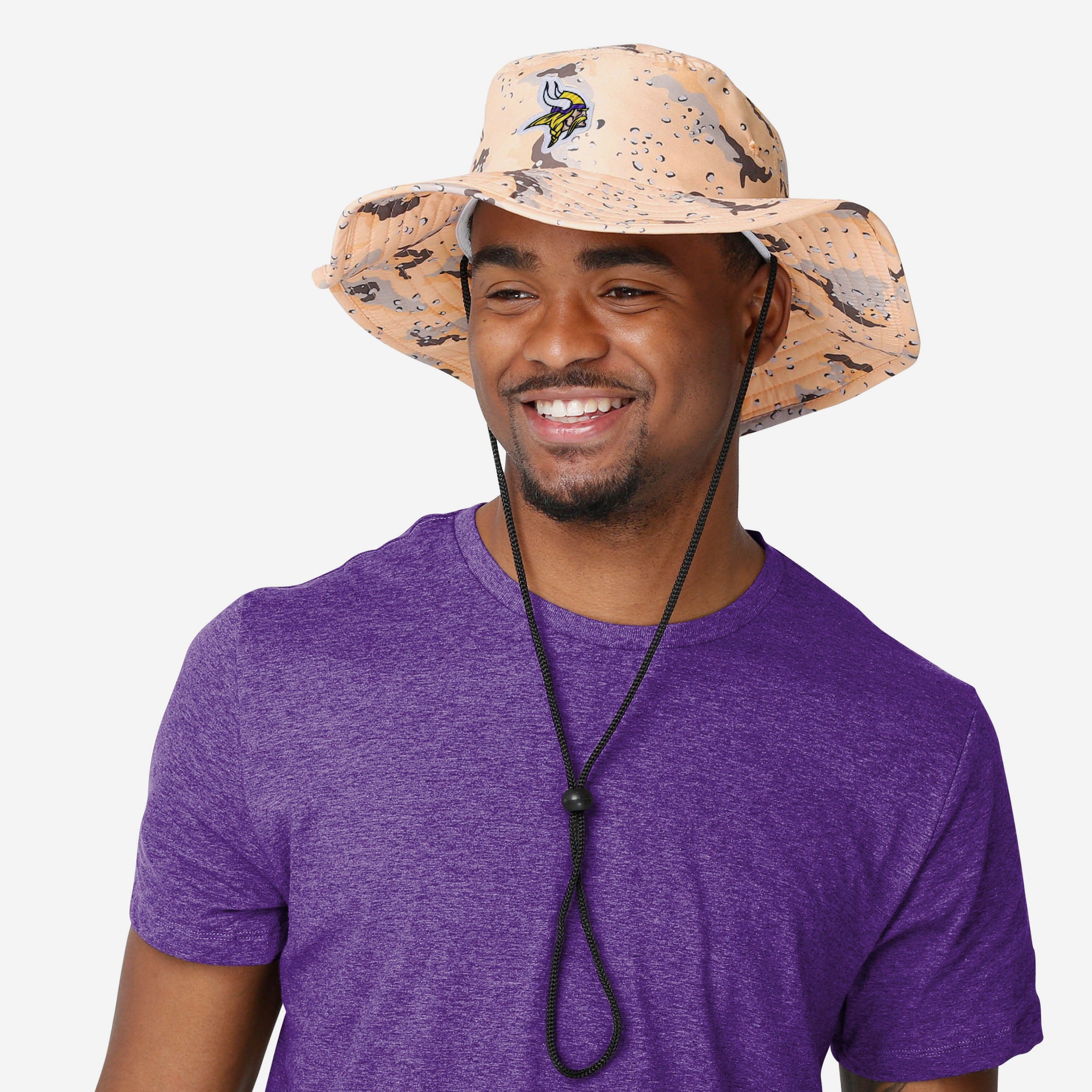 Minnesota Vikings Light Desert Camo Boonie Hat - Stylish Team Spirit!