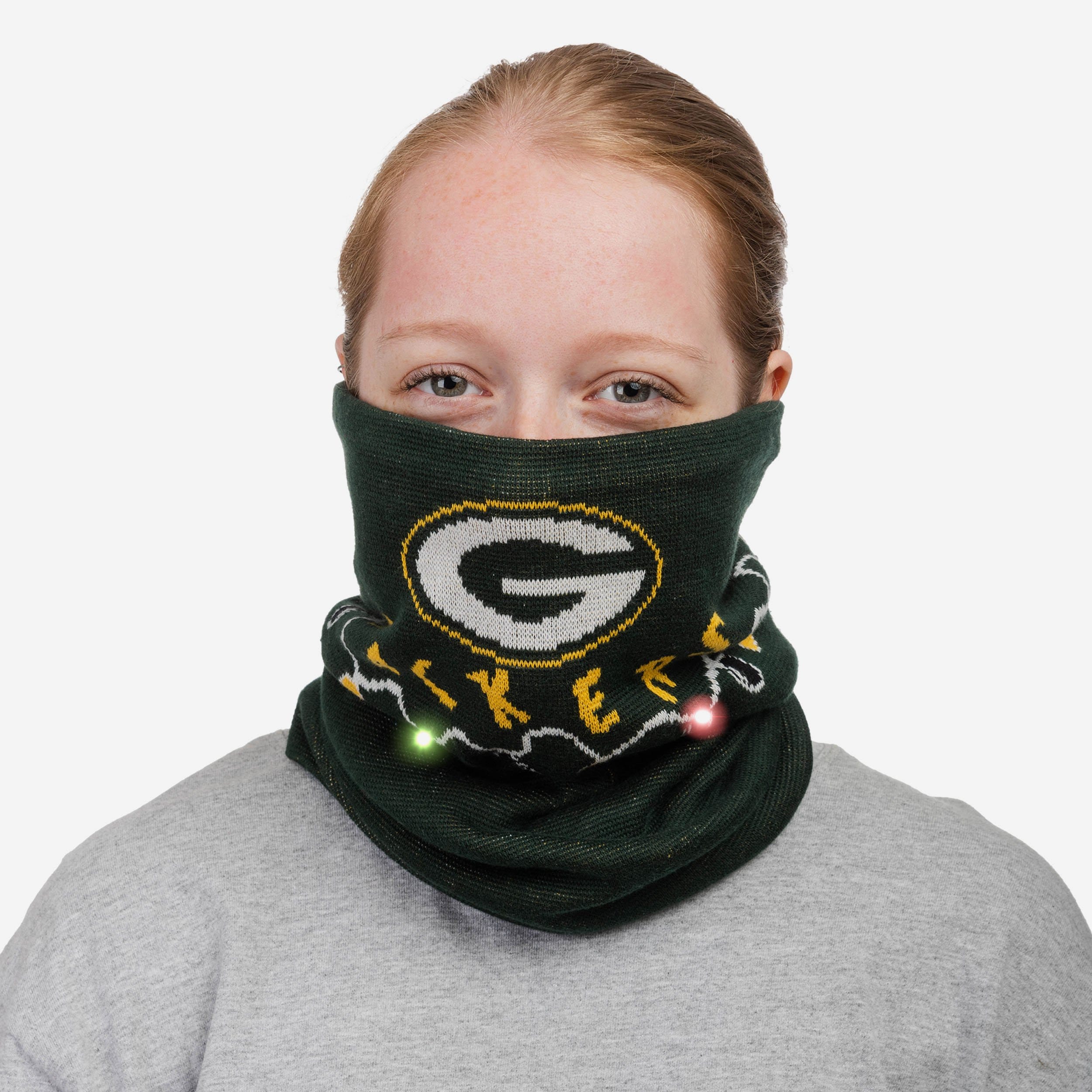 Green Bay Packers Light-Up Knit Gaiter Scarf: A Must-Have for Fans!