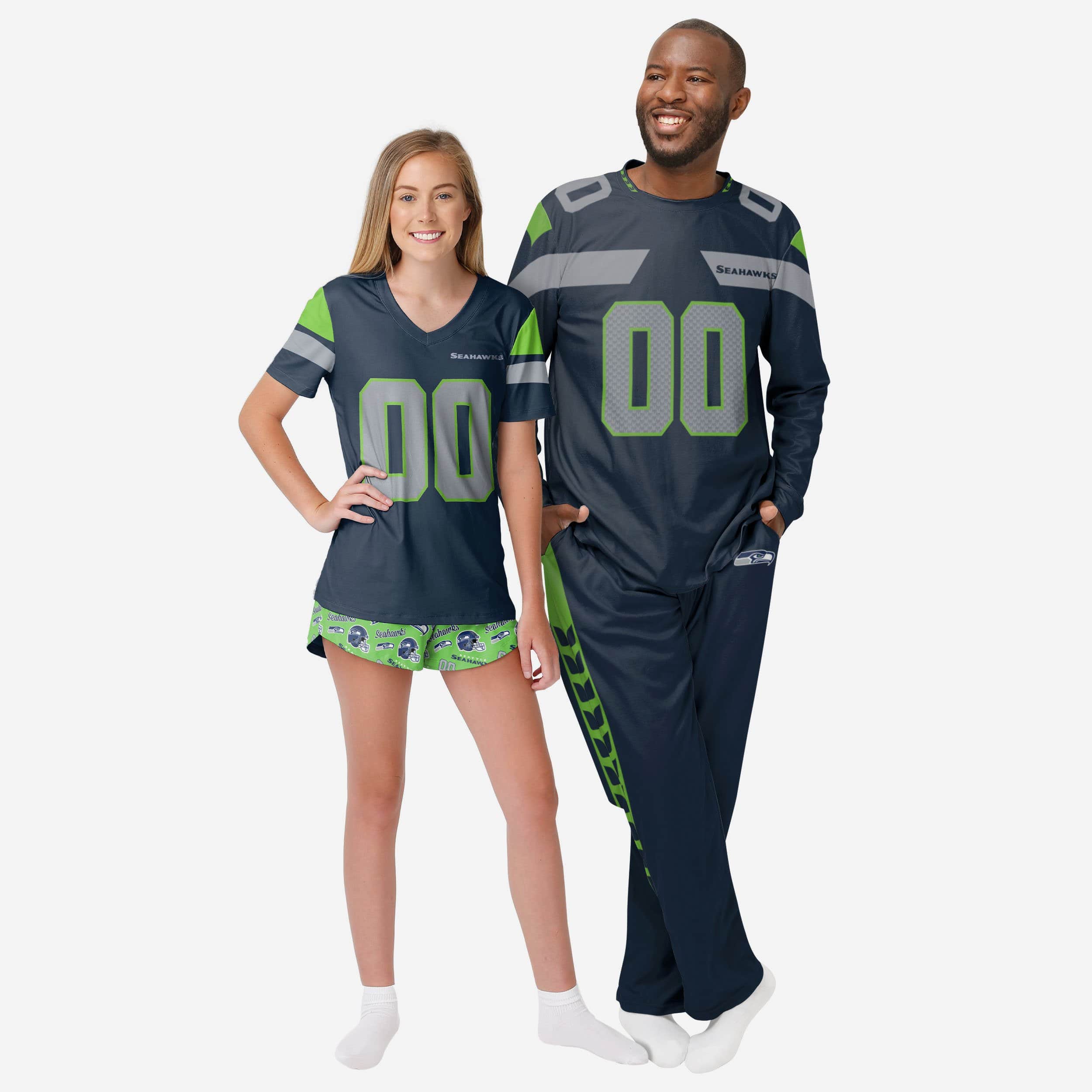 Seattle Seahawks Gameday-Ready Family Pajama Set - Unleash Your Team Spirit!