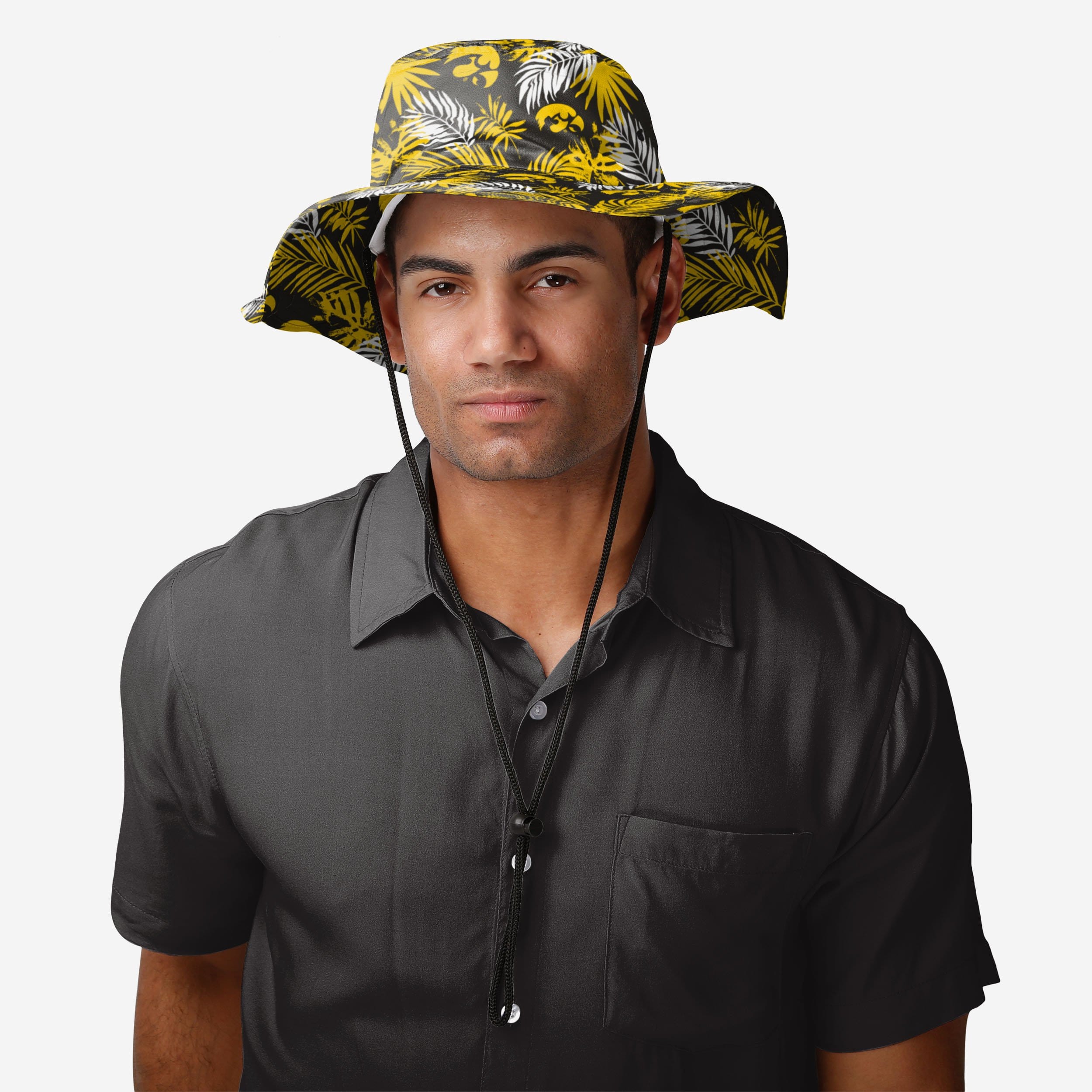 Stylish Iowa Hawkeyes Floral Boonie Hat - Keep Cool in Style!
