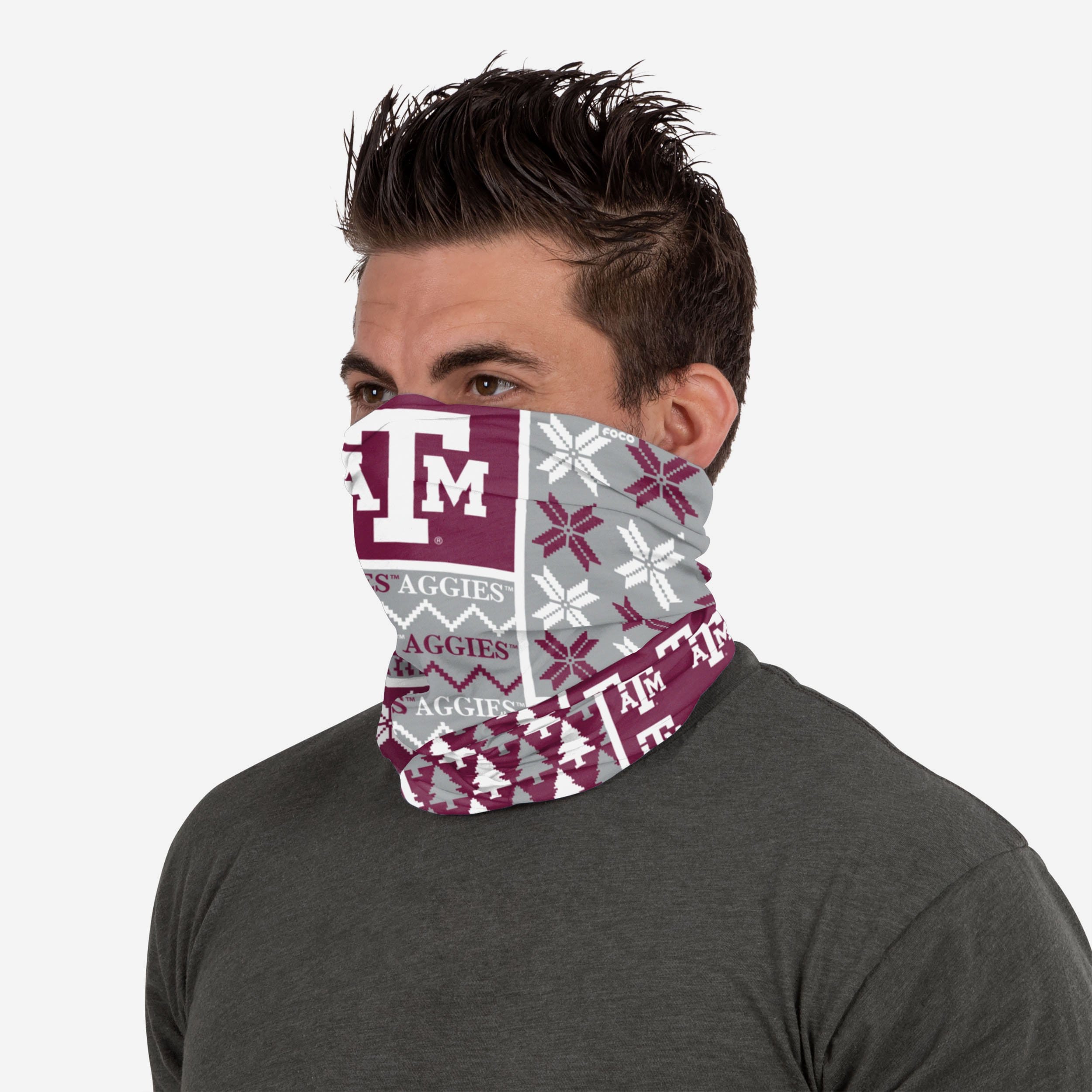 Texas A&M Aggies Stylish Block Gaiter Scarf - Represent Your Team in Style!