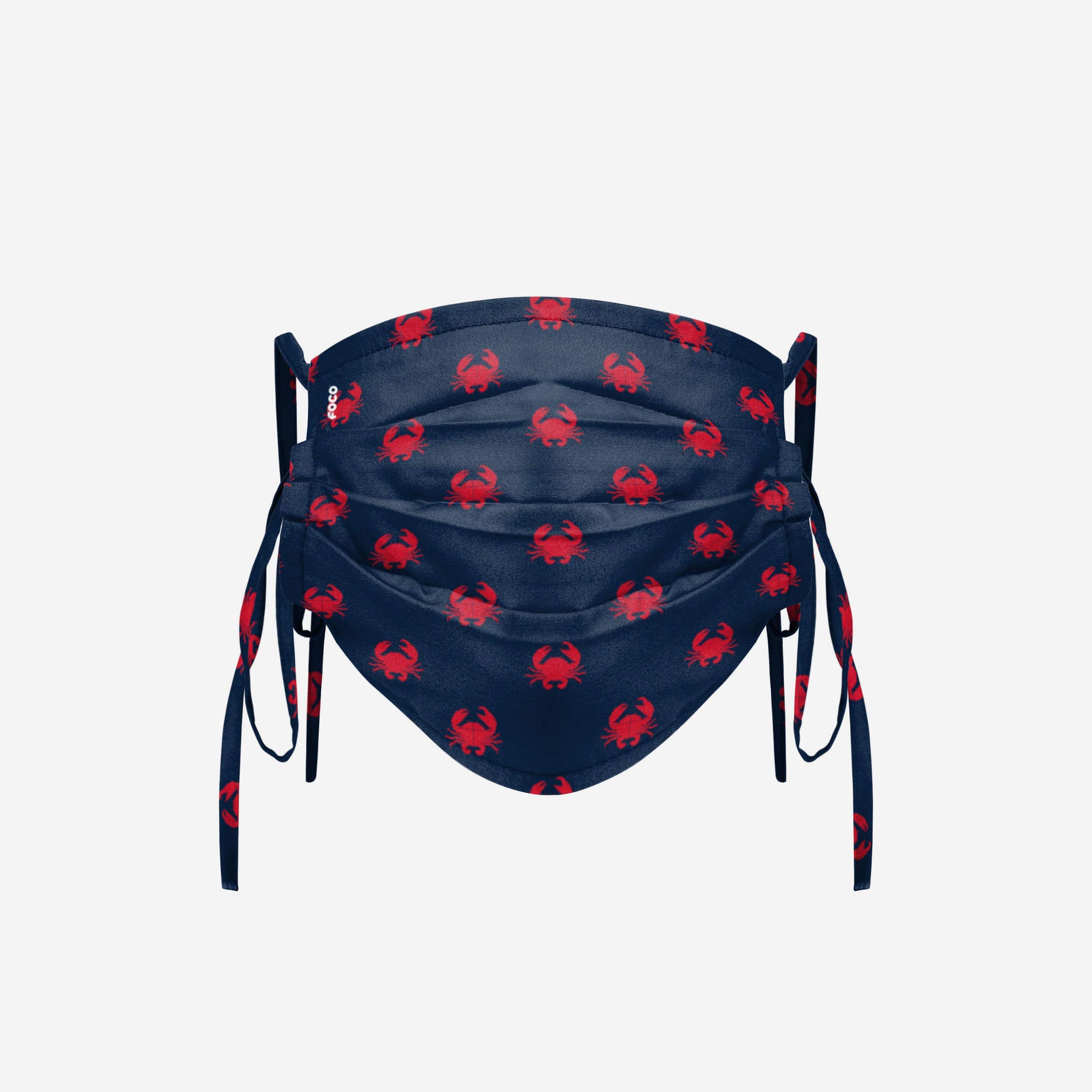 Stylish Crabs Tie-Back Face Cover