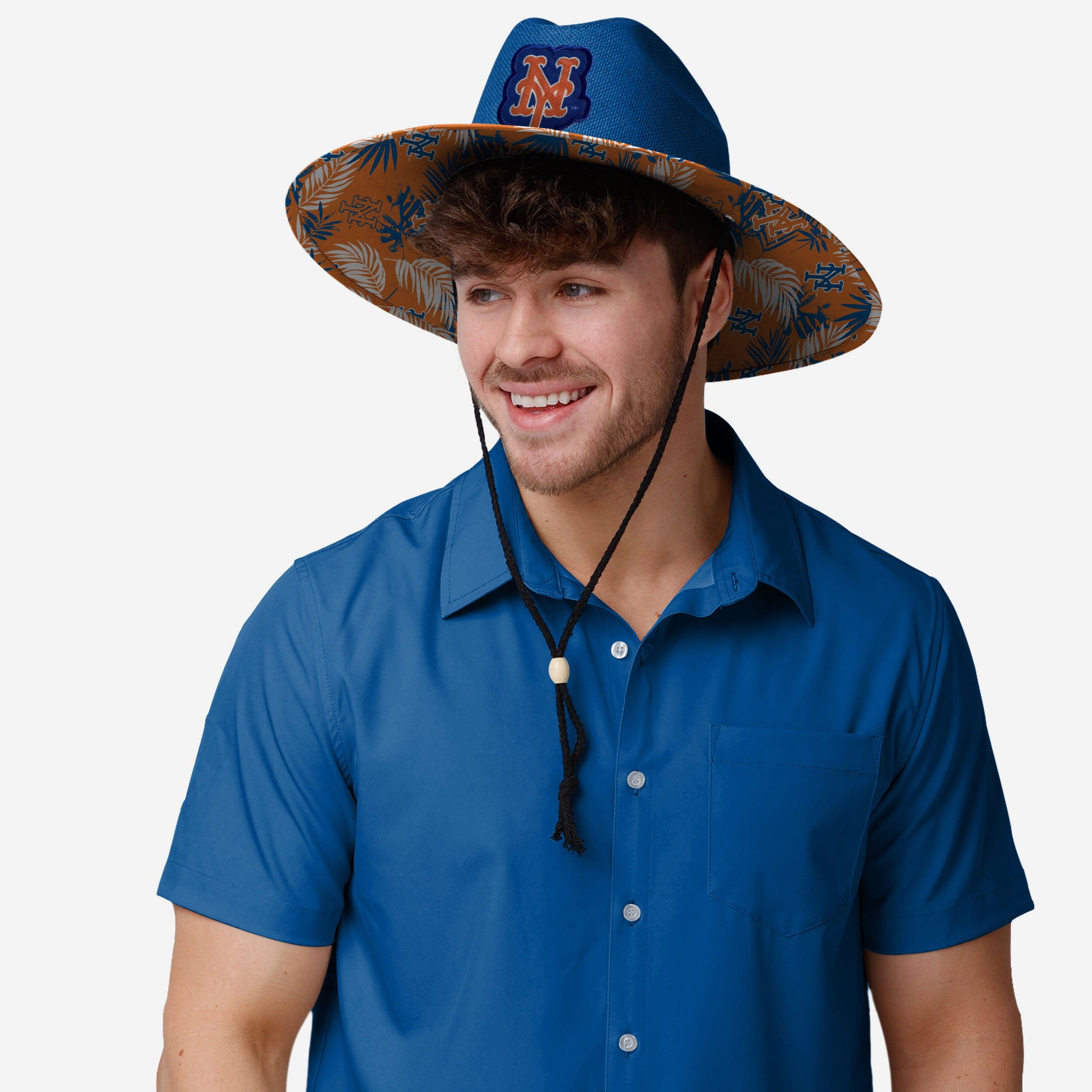 New York Mets Team Color Straw Hat - Stylish Fan Gear