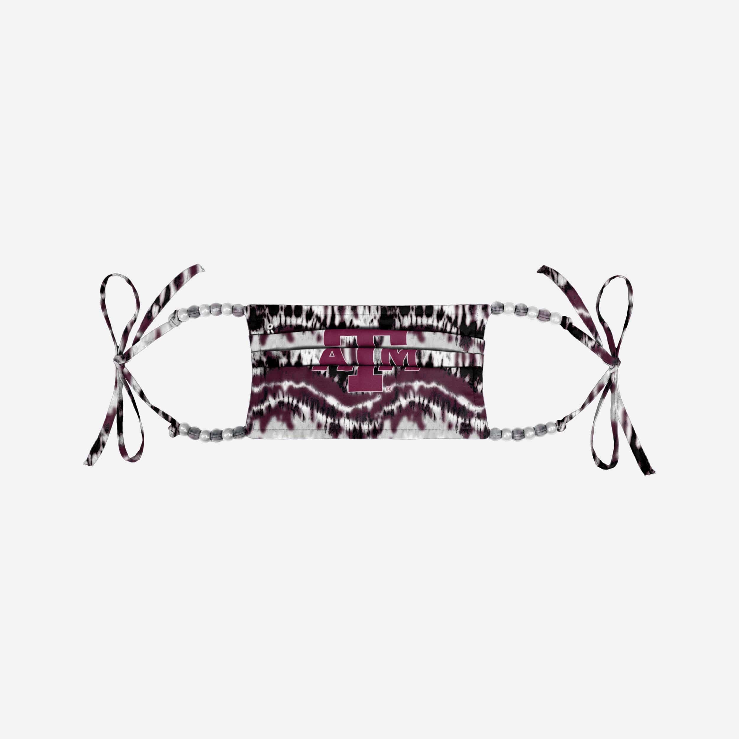 Texas A&M Aggies Tie-Dye Beaded Tie-Back Face Cover - Show Your Team Spirit!