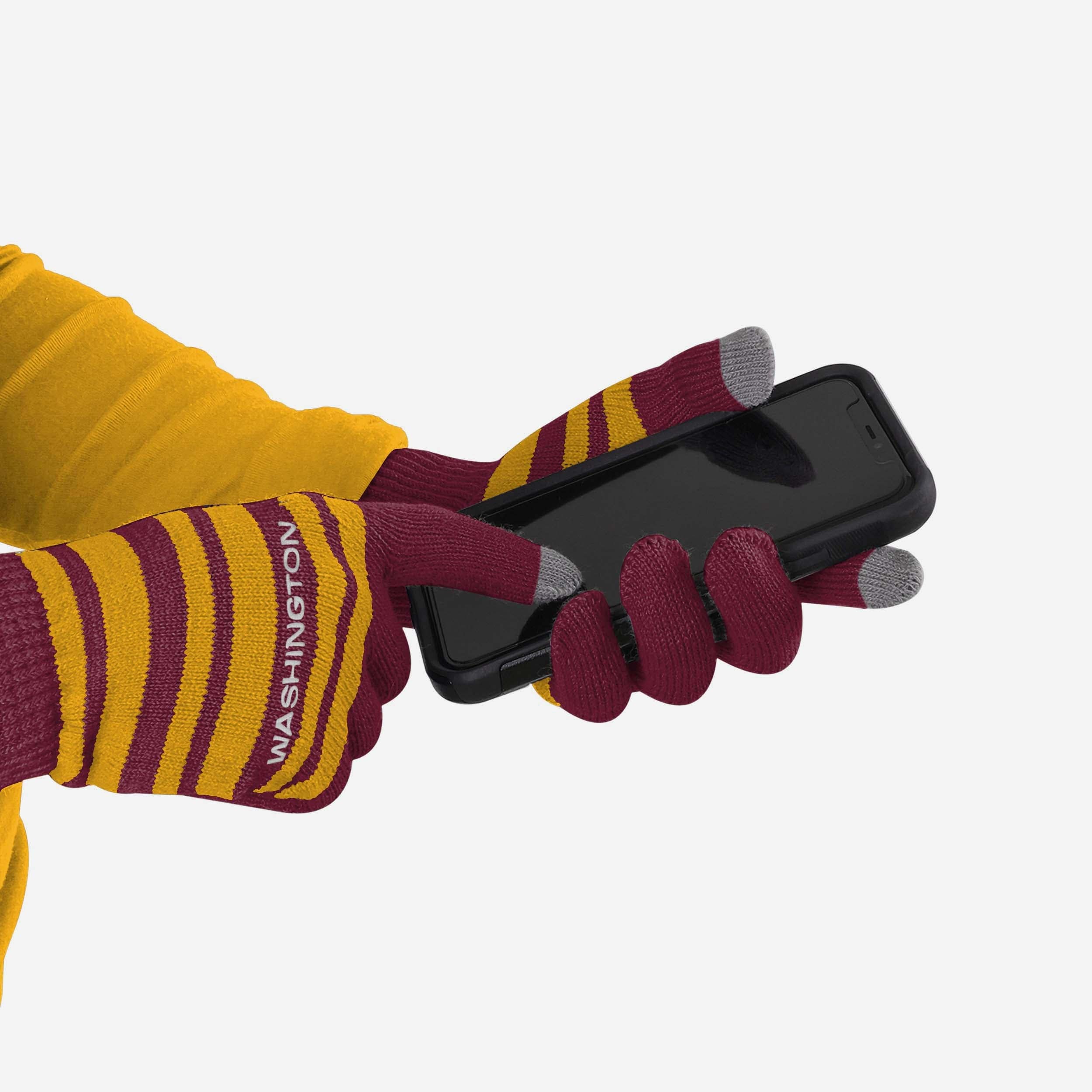 Washington Commanders Super Stretch Texting Gloves - Stay Warm & Connected!