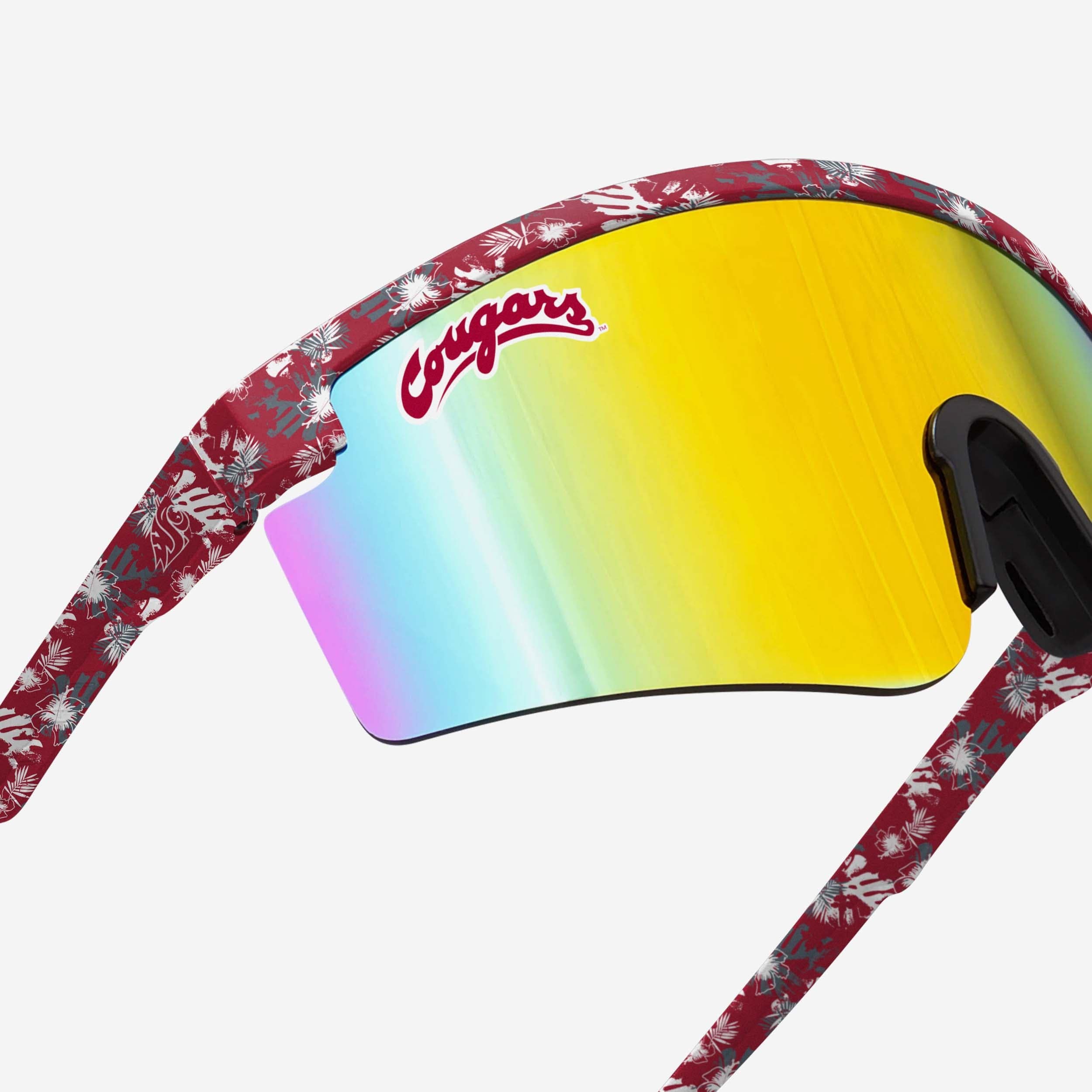 Washington State Cougars Stylish Floral Large Frame Sunglasses