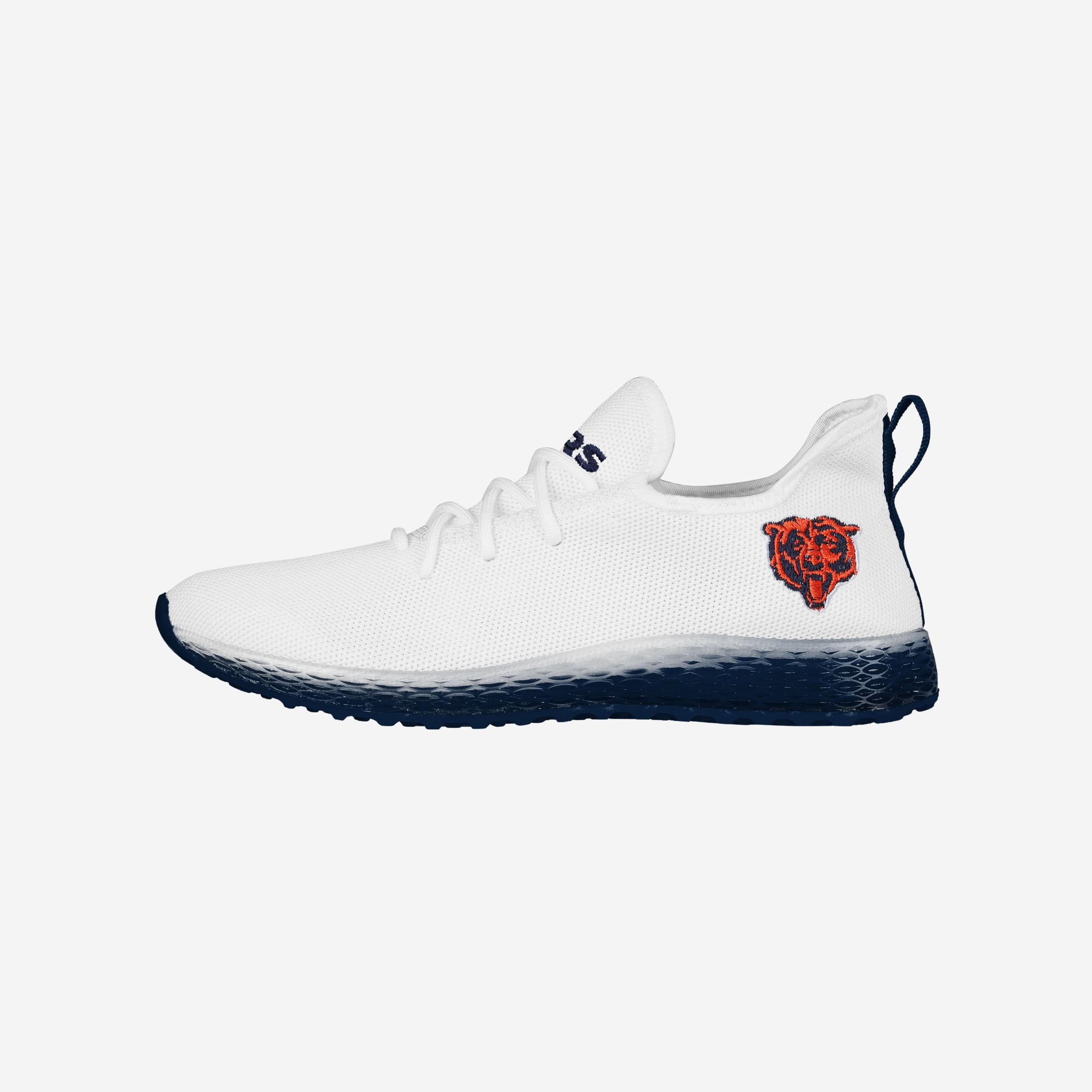 Chicago Bears White Gradient Midsole Sneakers - Game - Day Must - Haves