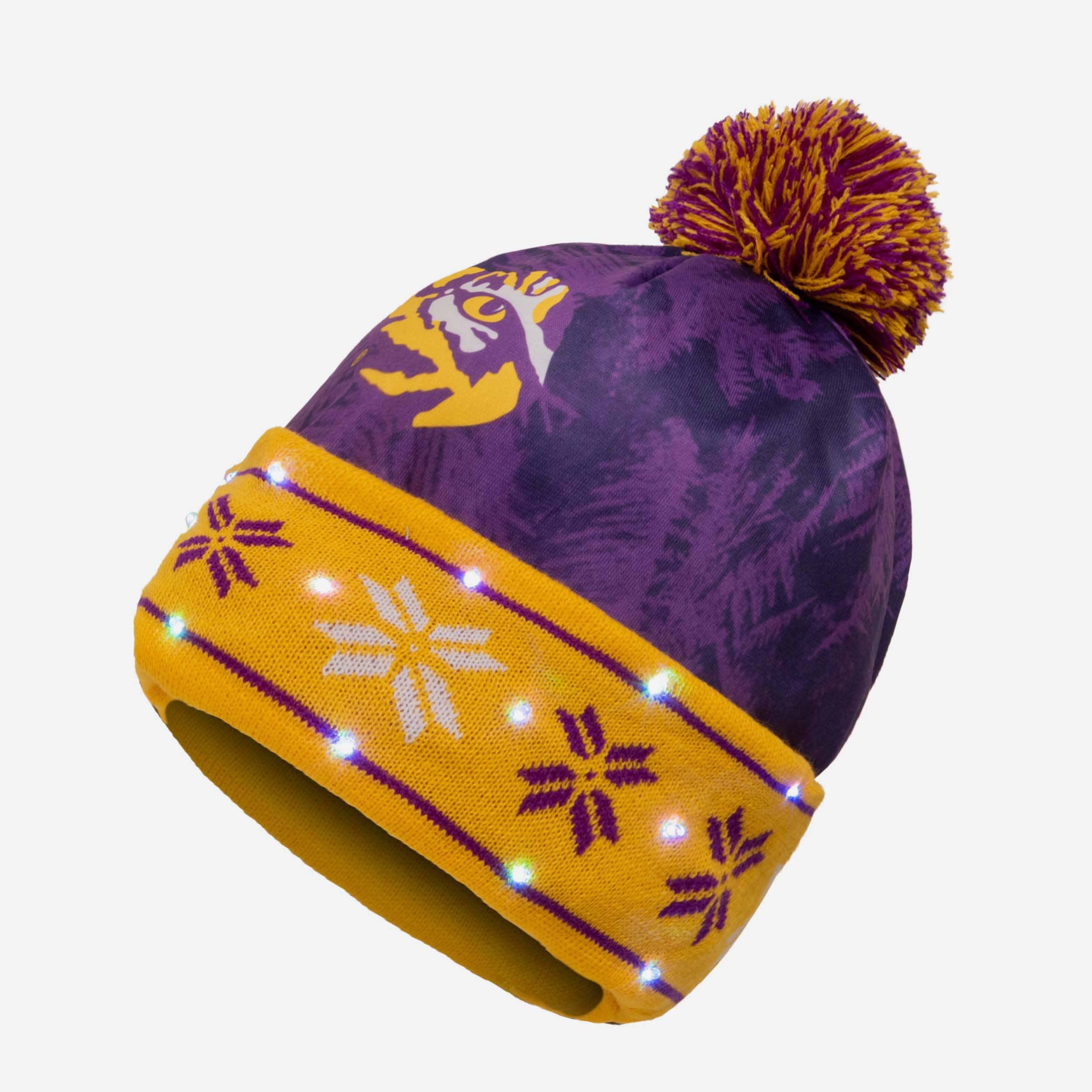 LSU Tigers Big Logo Illuminated Beanie - Stand Out as a Fan!